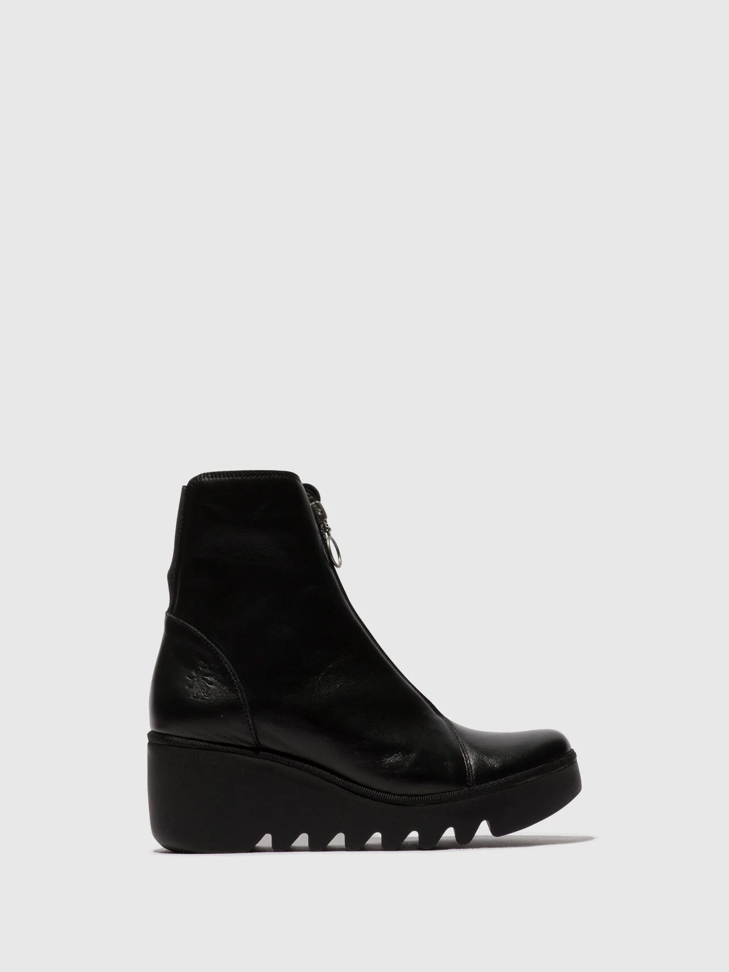 Zip Up Ankle Boots BOCE457FLY BLACK