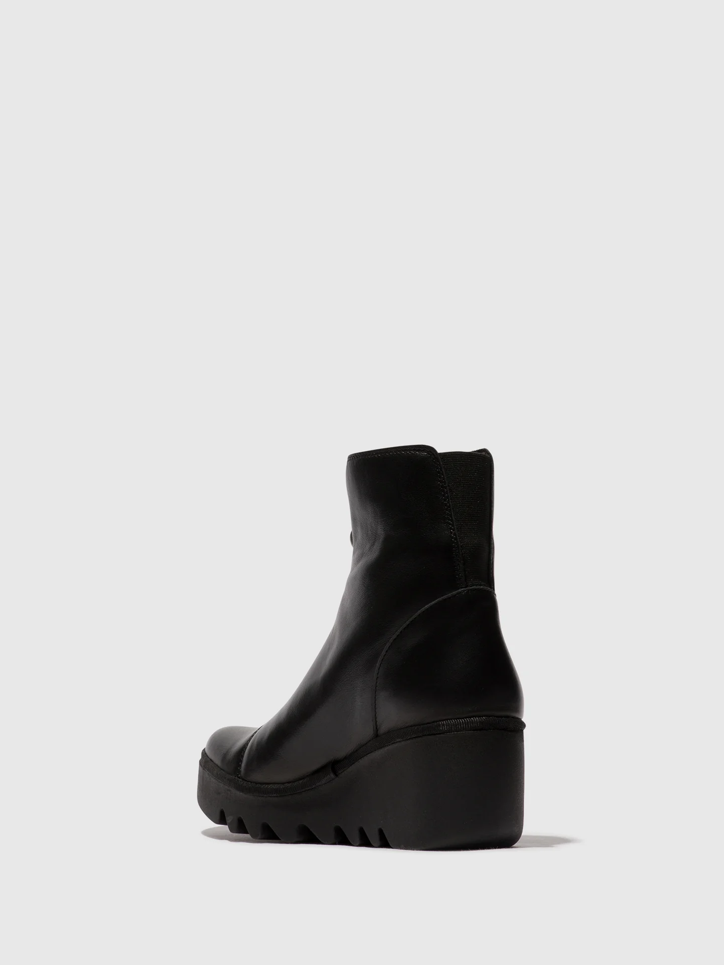 Zip Up Ankle Boots BOCE457FLY BLACK - Image 3