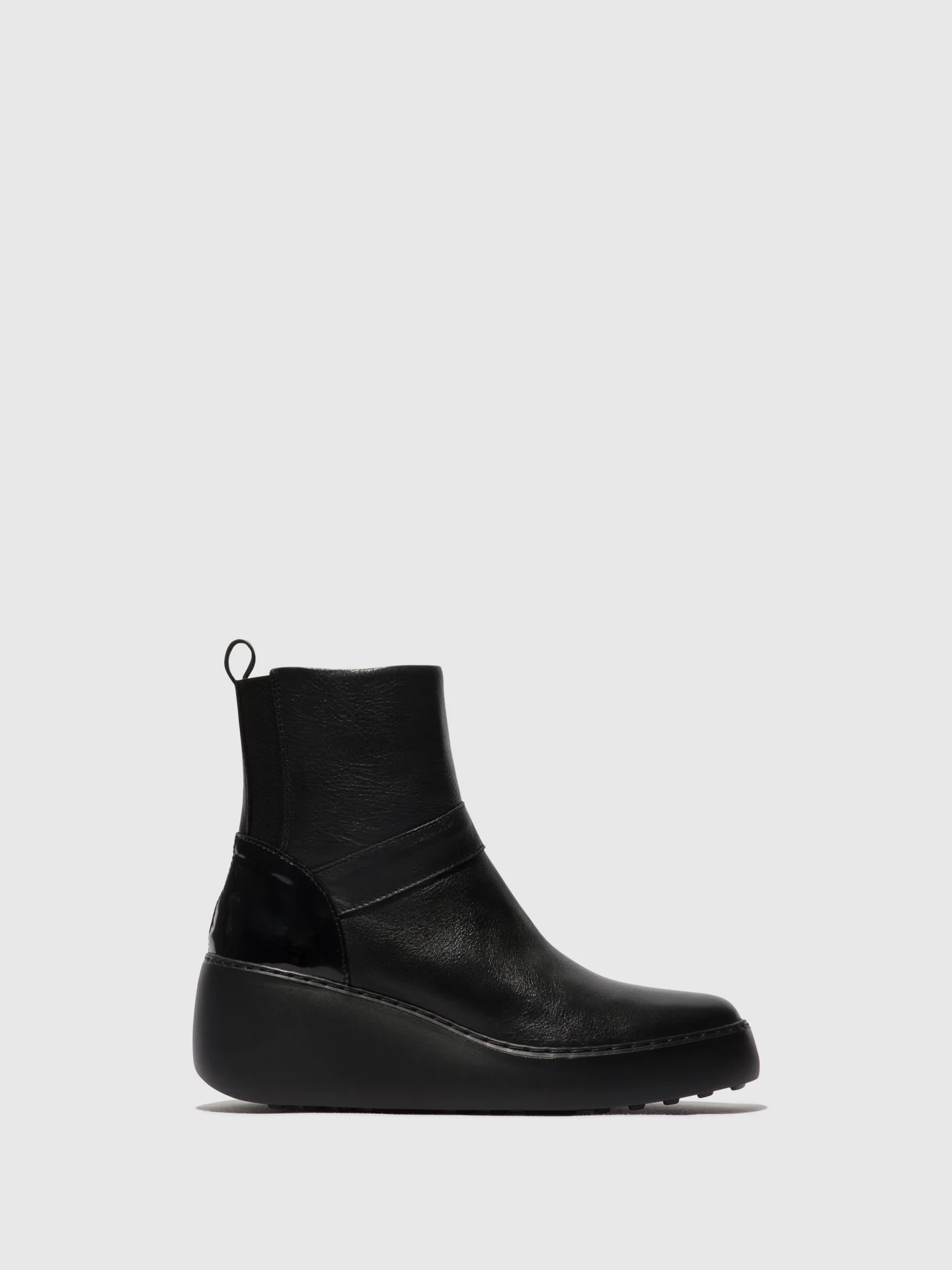 Zip Up Ankle Boots DOXE604FLY BLACK