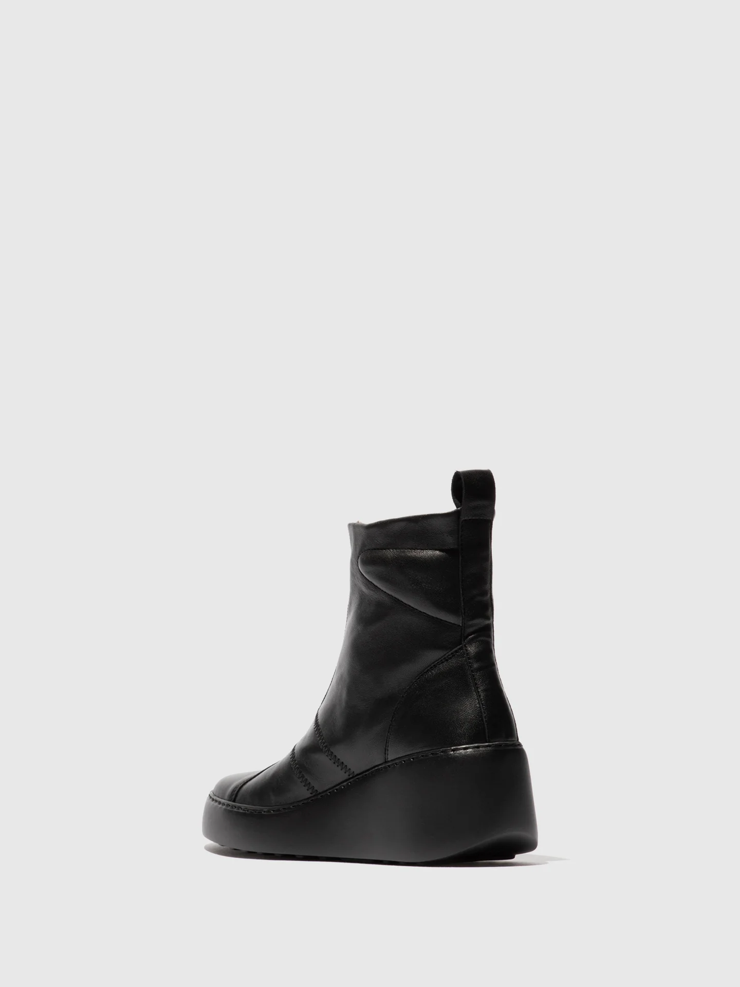 Zip Up Ankle Boots DRIM646FLY BLACK - Image 3