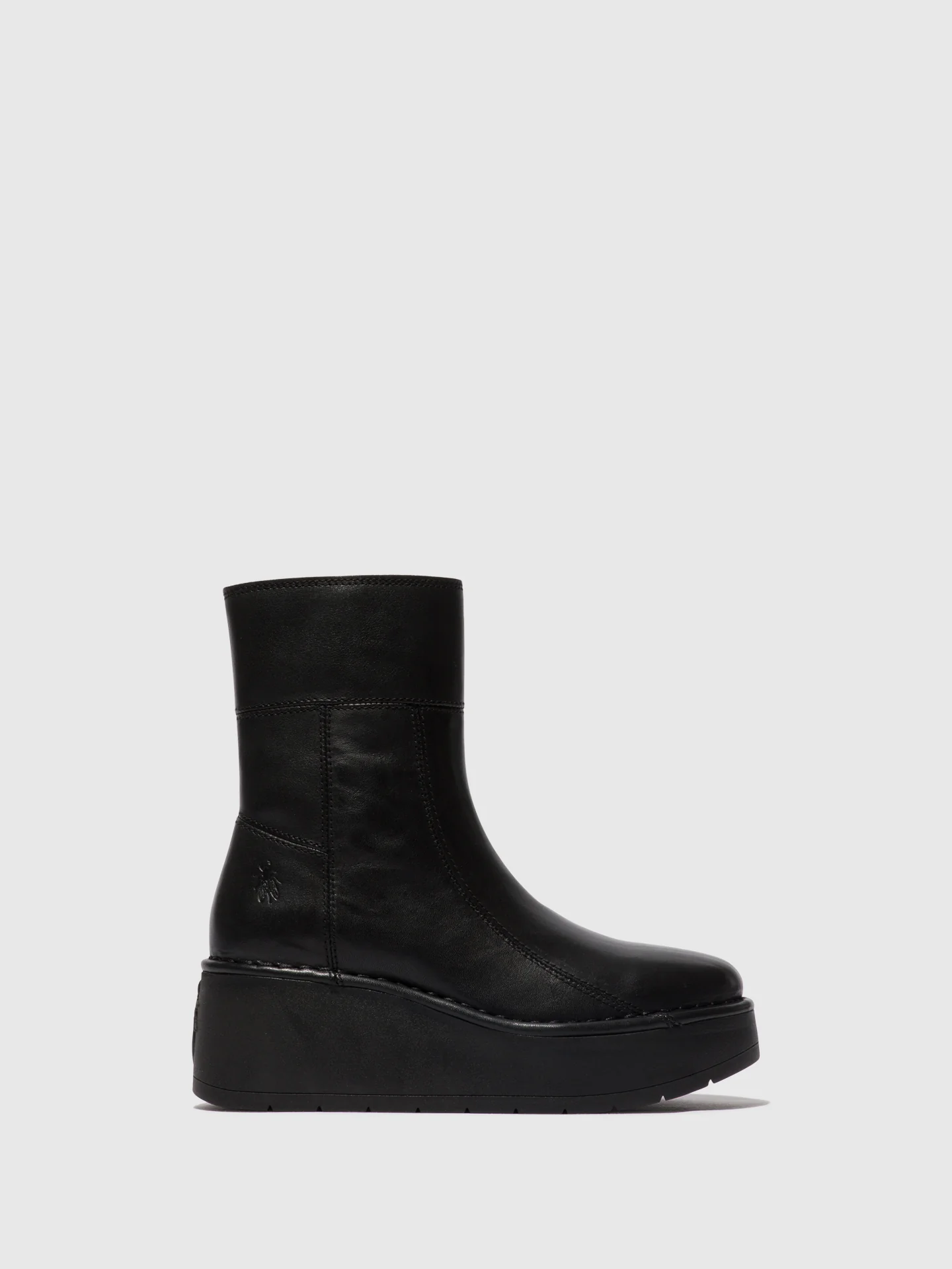 Zip Up Ankle Boots HANN248FLY BLACK
