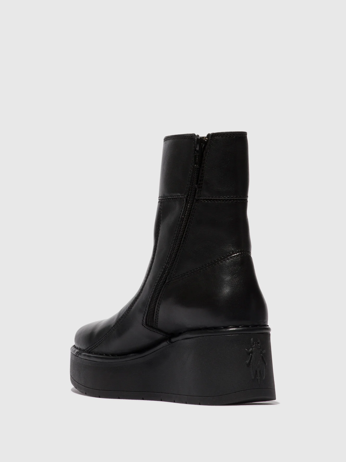 Zip Up Ankle Boots HANN248FLY BLACK - Image 3