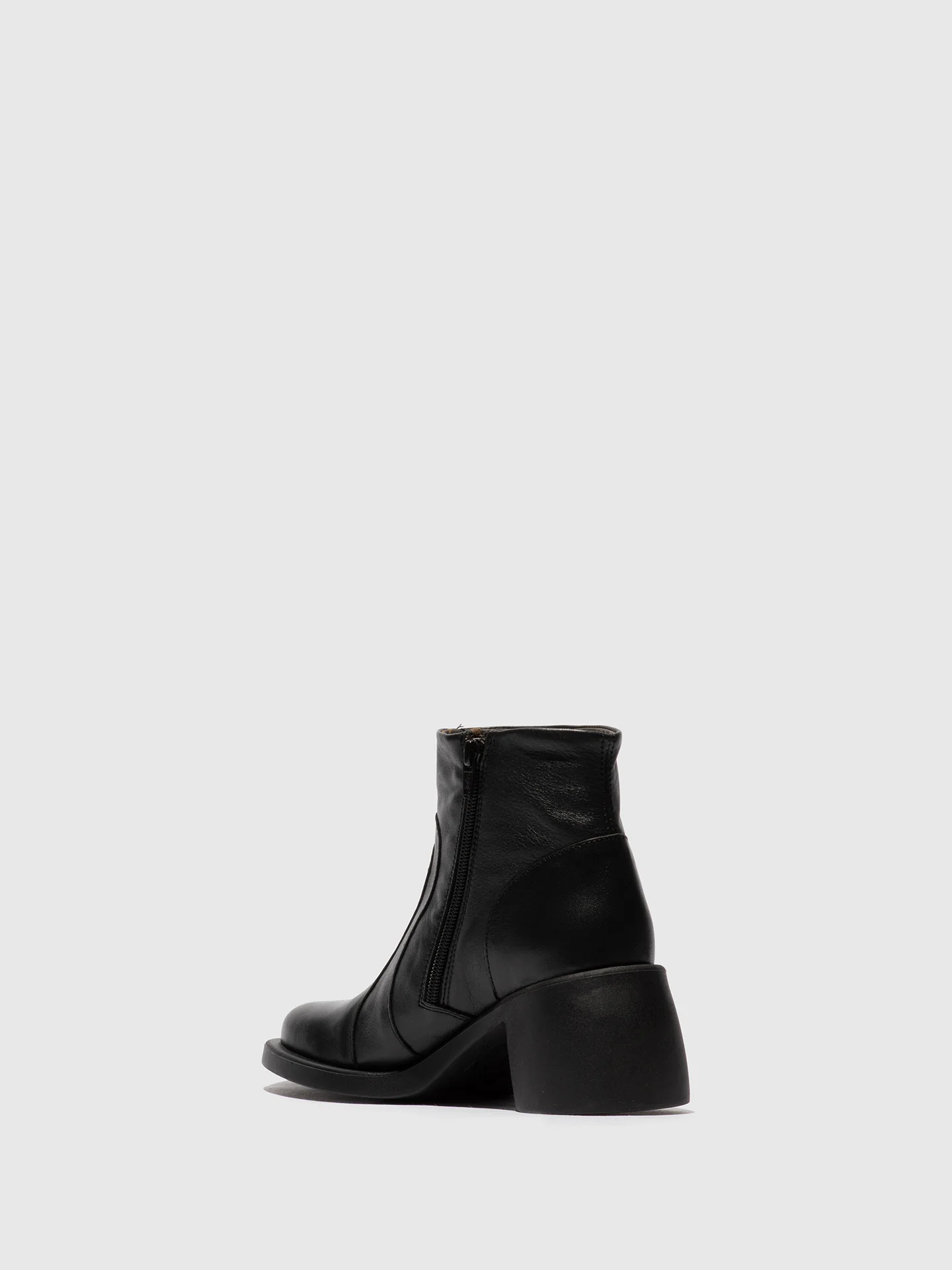 Zip Up Ankle Boots HEWI304FLY BLACK - Image 3