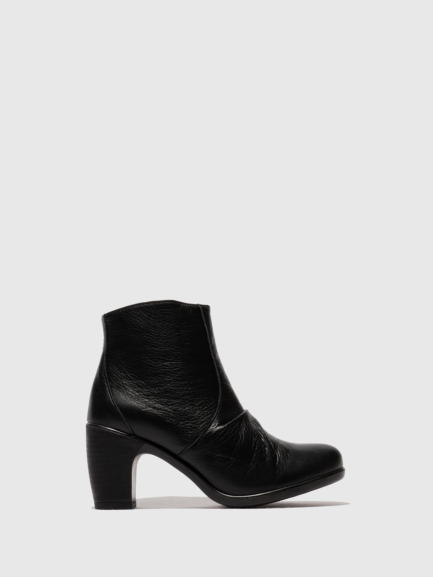 Zip Up Ankle Boots KERY330FLY VELVET BLACK