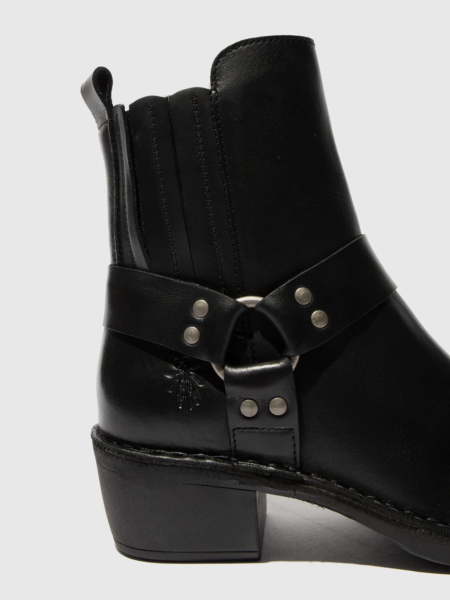 Zip Up Ankle Boots MEBI123FLY BLACK - Image 4
