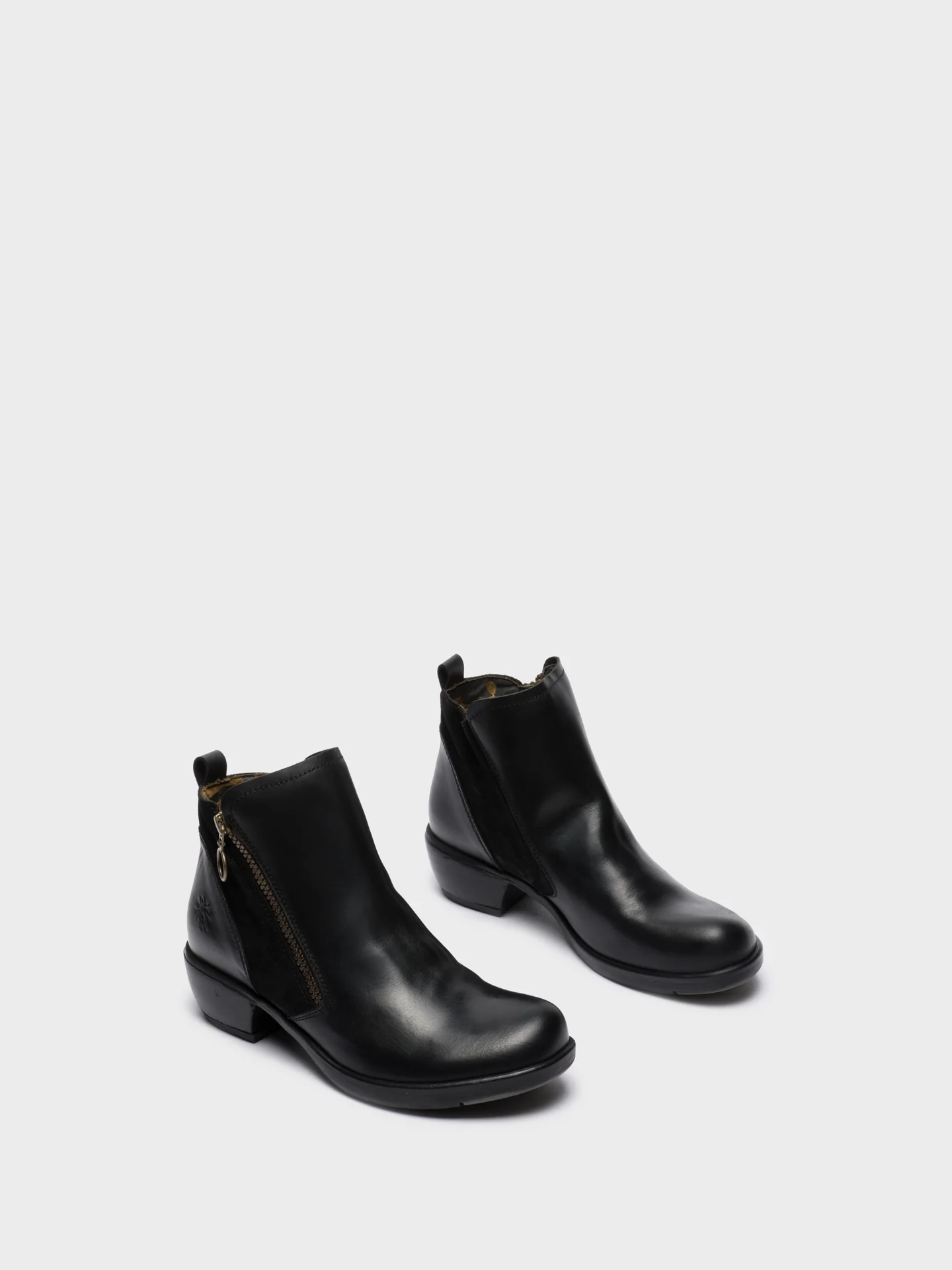 Zip Up Ankle Boots MELI BLACK - Image 2