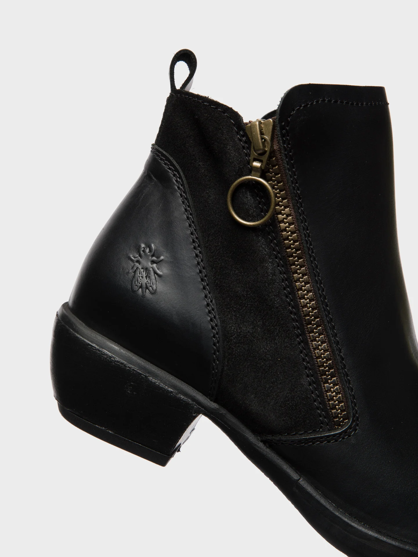 Zip Up Ankle Boots MELI BLACK - Image 4