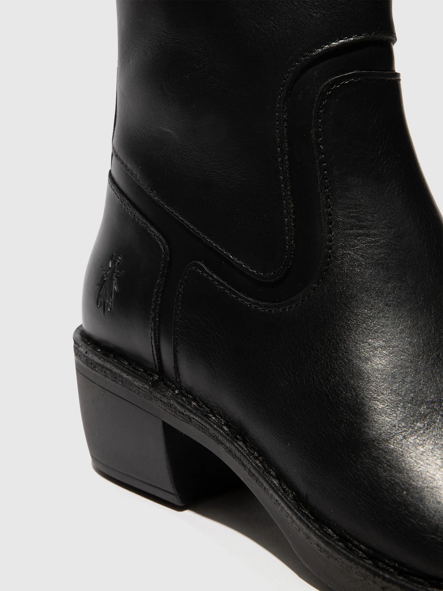Zip Up Ankle Boots MIZI102FLY BLACK - Image 4