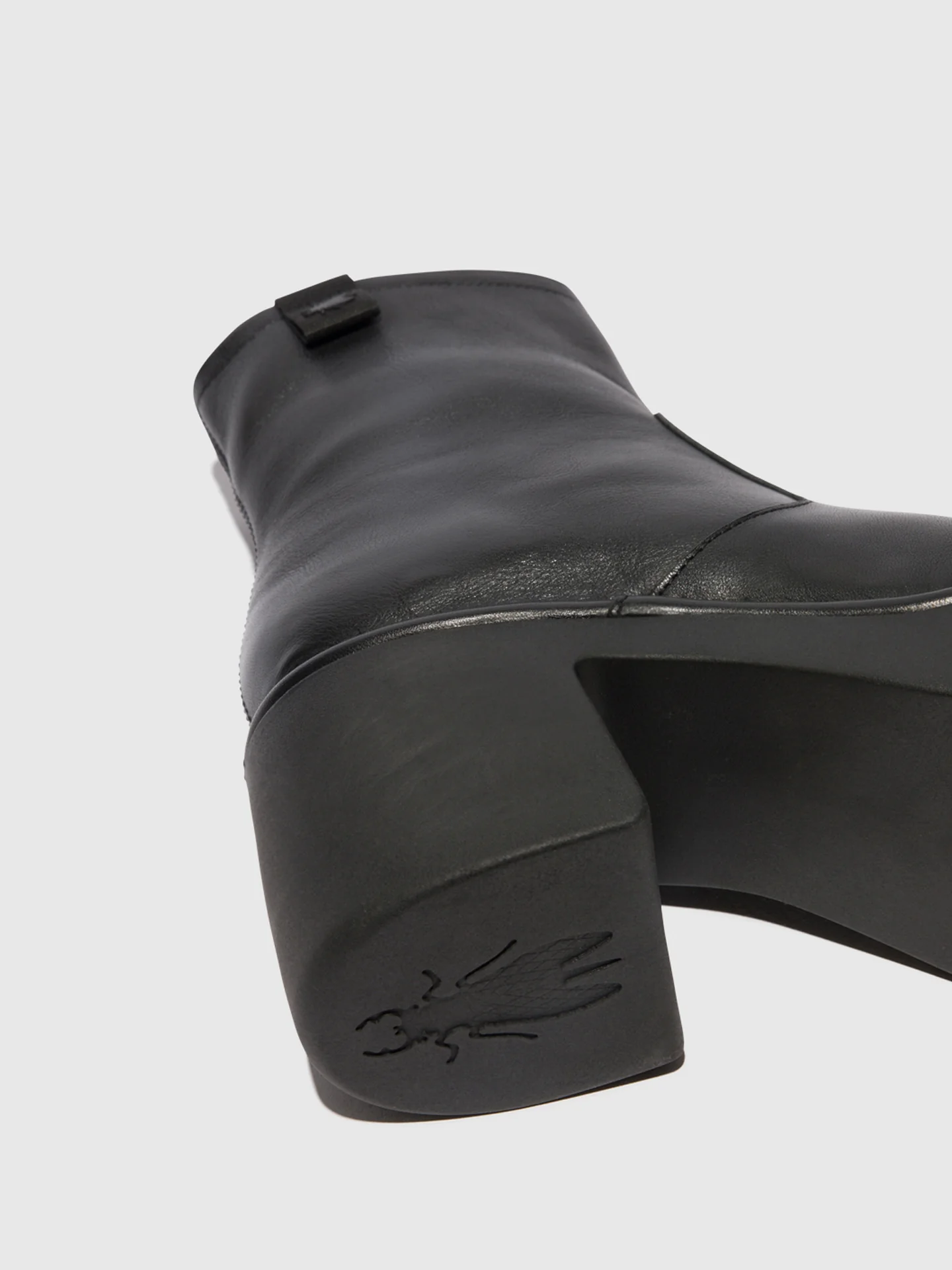 Zip Up Ankle Boots MOGE250FLY BLACK - Image 4
