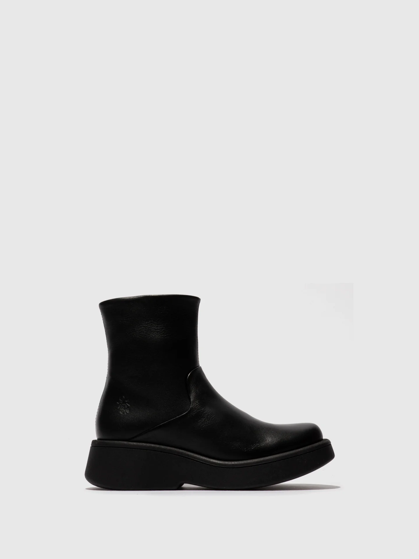 Zip Up Ankle Boots MOLN155FLY BLACK