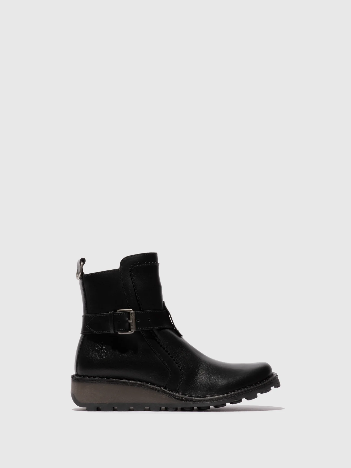 Zip Up Ankle Boots MOOZ133FLY BLACK