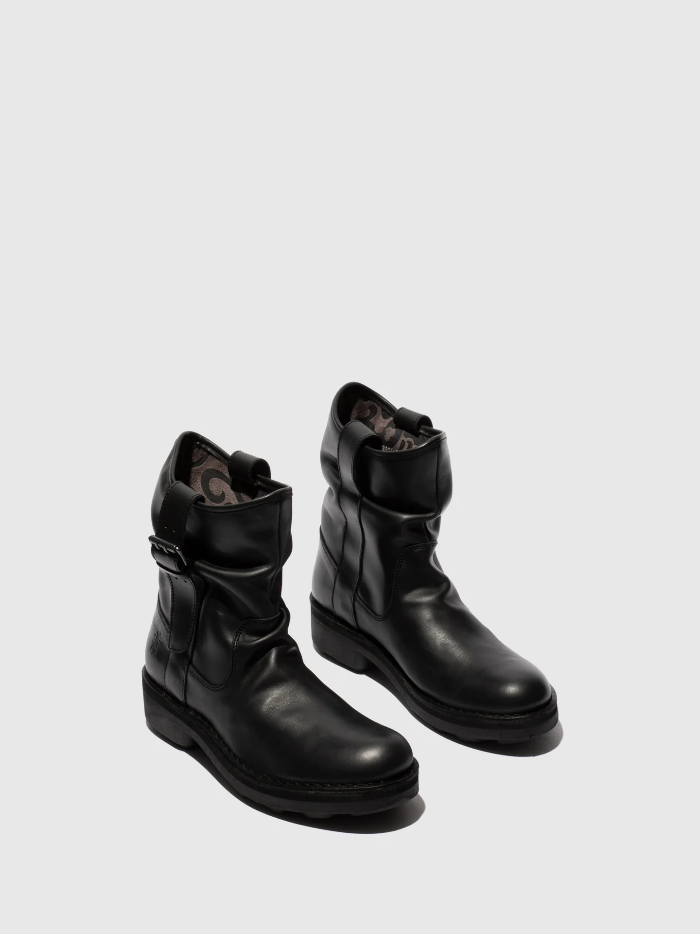 Zip Up Ankle Boots NEIT145FLY BLACK - Image 2