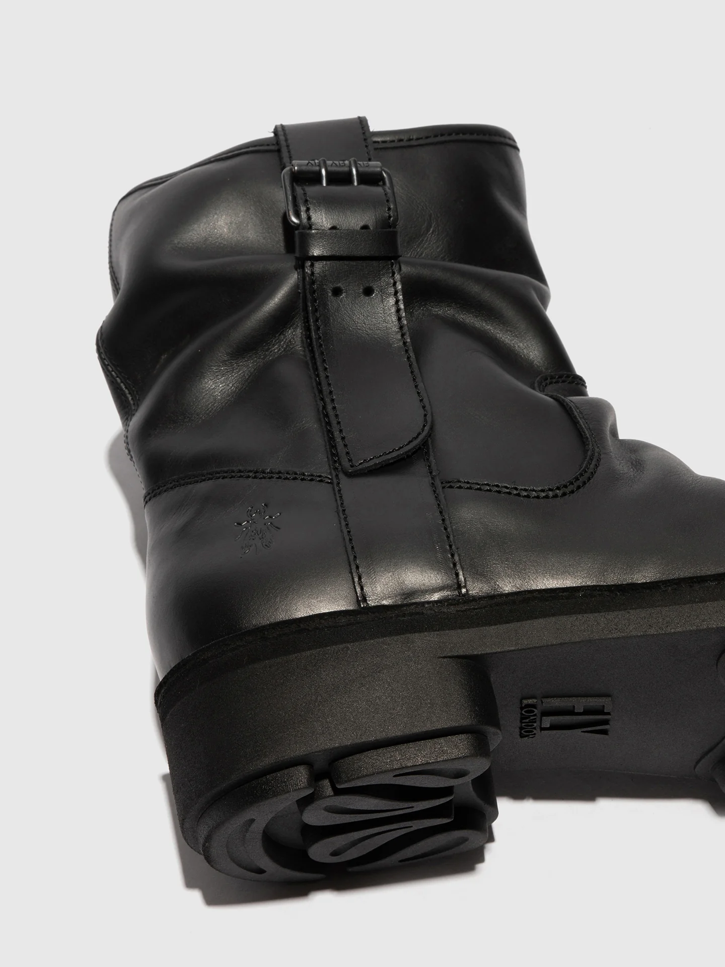 Zip Up Ankle Boots NEIT145FLY BLACK - Image 4