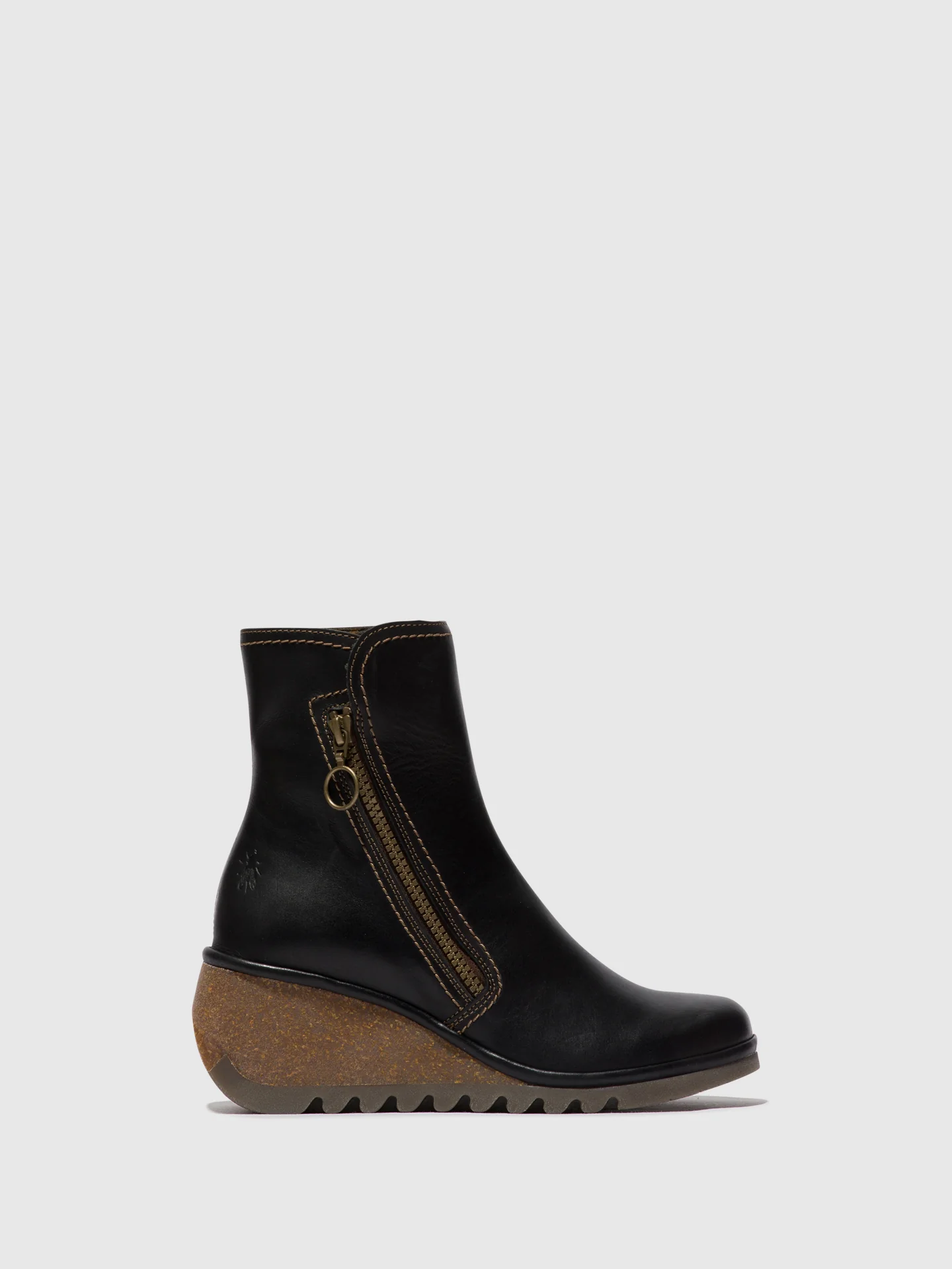 Zip Up Ankle Boots NELA407FLY BLACK
