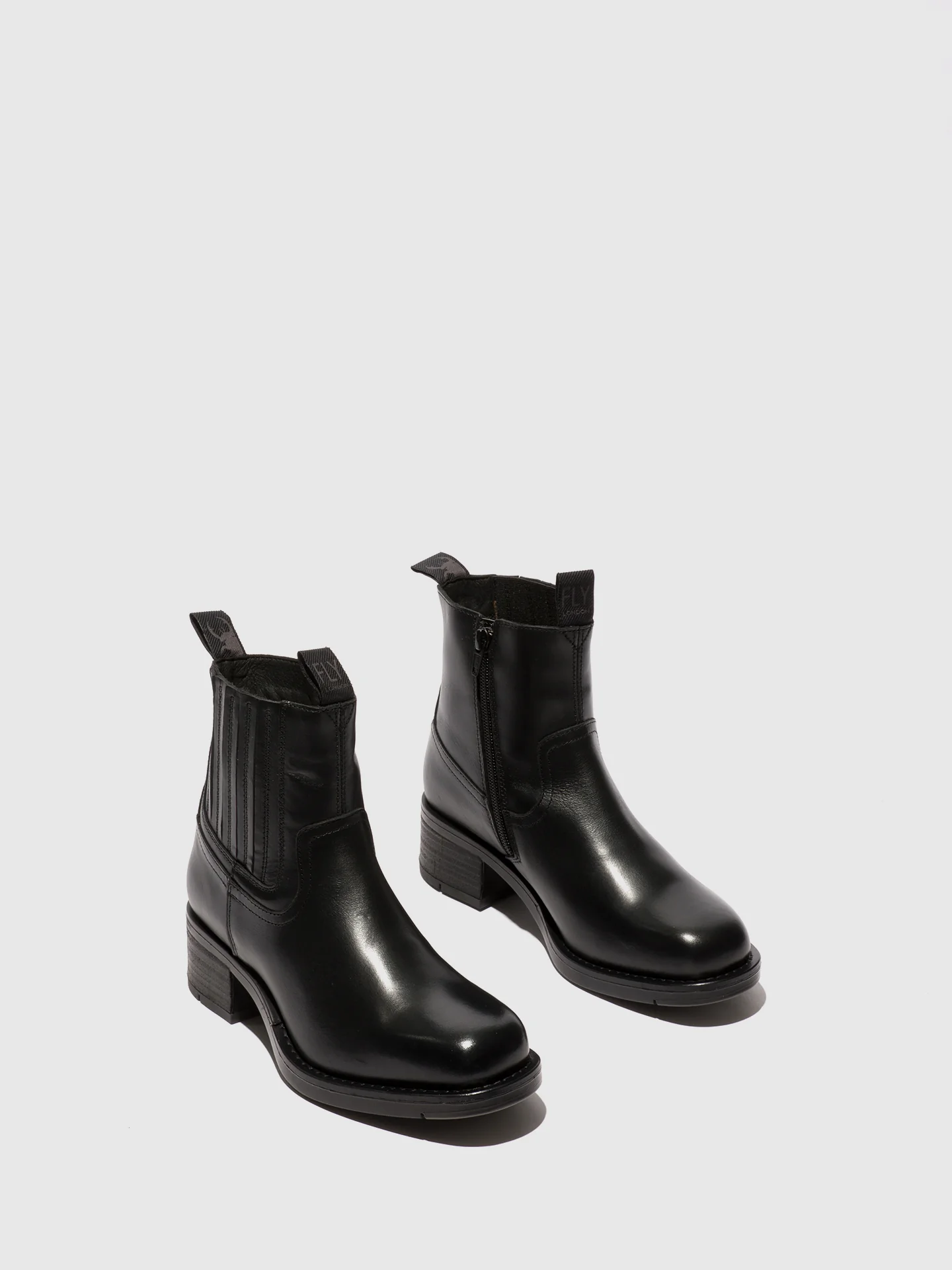 Zip Up Ankle Boots RALI513FLY BLACK - Image 2
