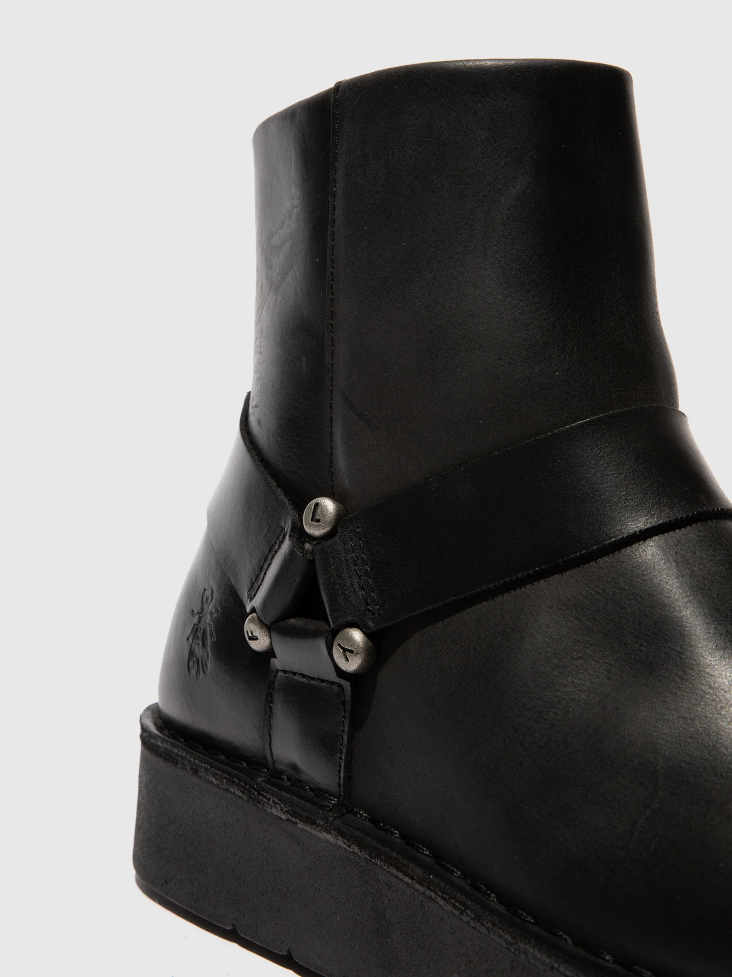 Zip Up Ankle Boots REWI197FLY BLACK - Image 4