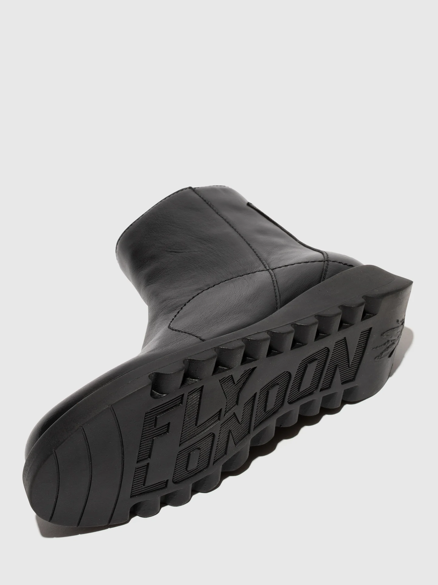 Zip Up Ankle Boots SAGU014FLY BLACK - Image 4
