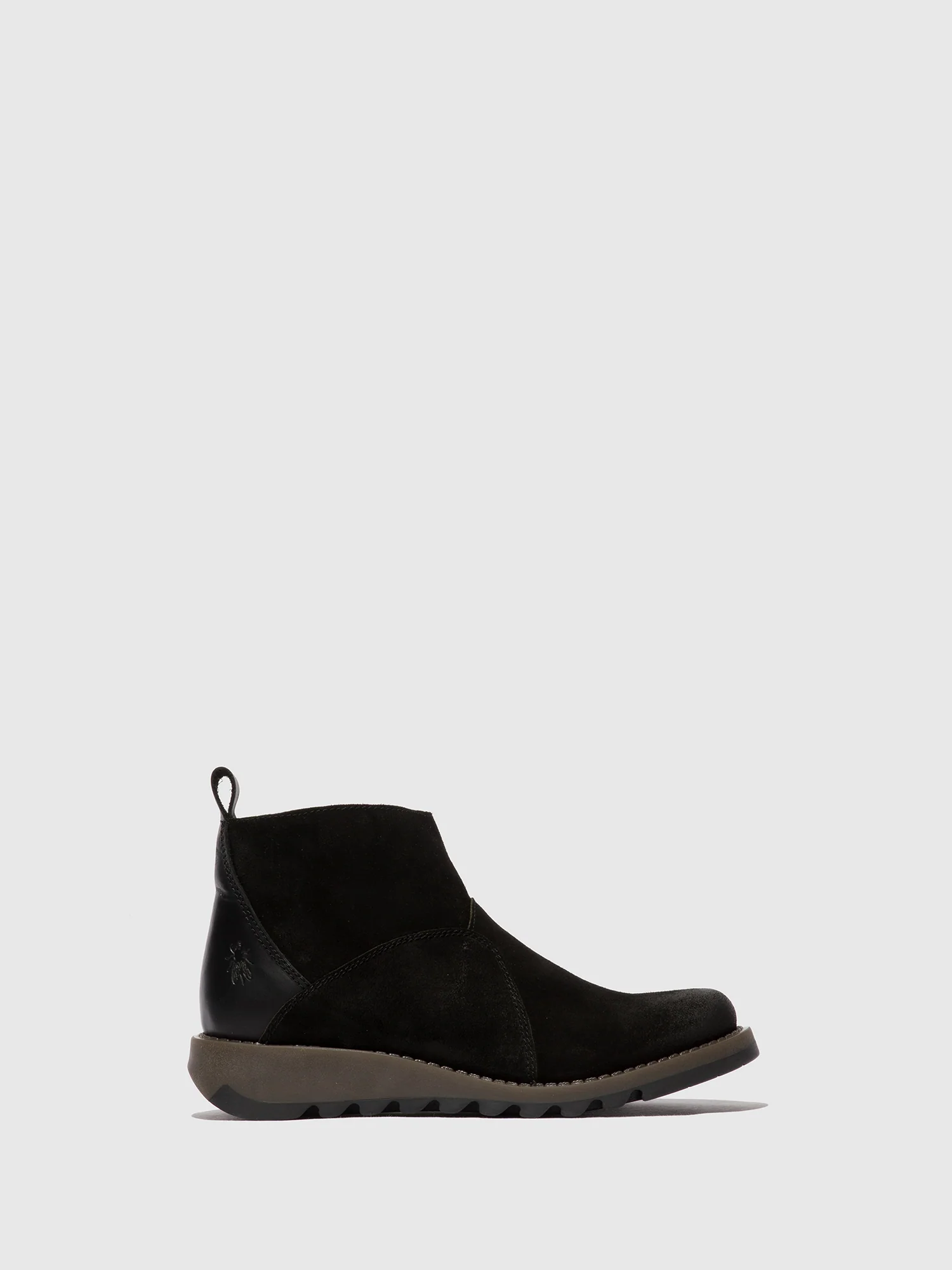 Zip Up Ankle Boots SELY918FLY BLACK