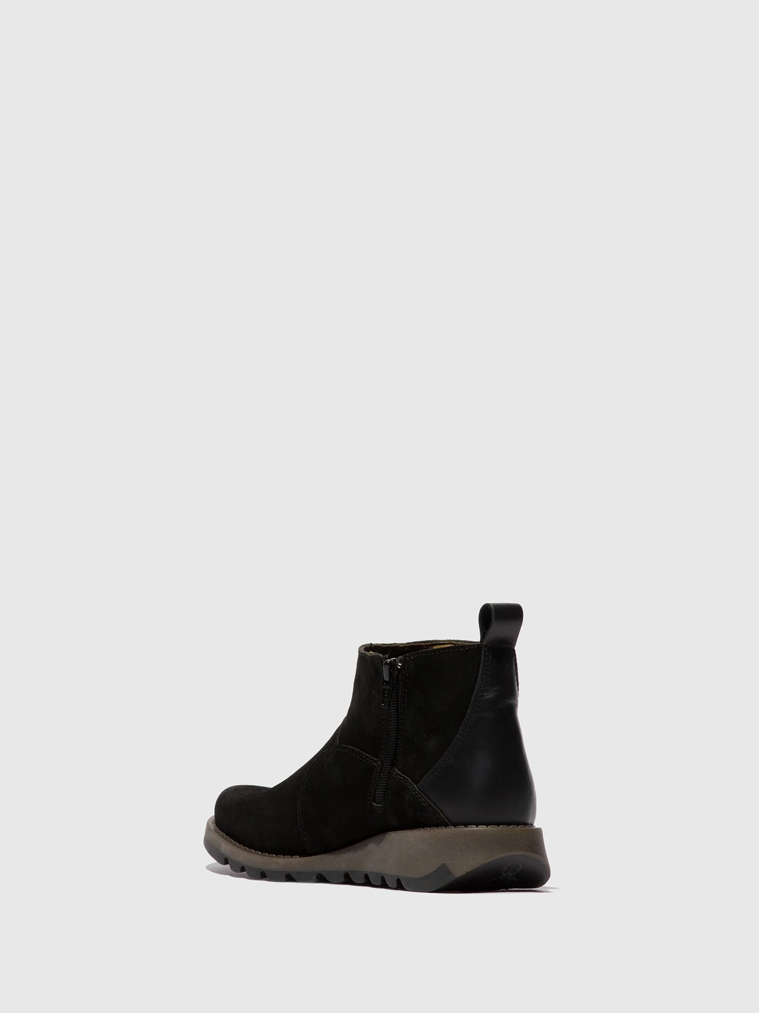 Zip Up Ankle Boots SELY918FLY BLACK - Image 3