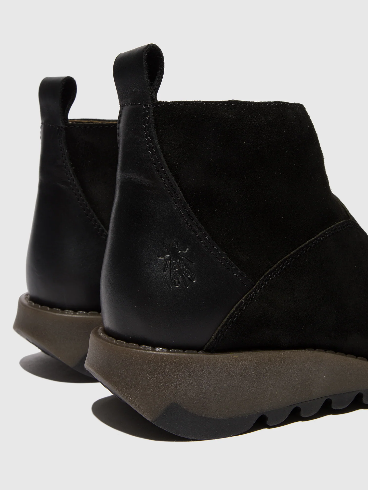 Zip Up Ankle Boots SELY918FLY BLACK - Image 4