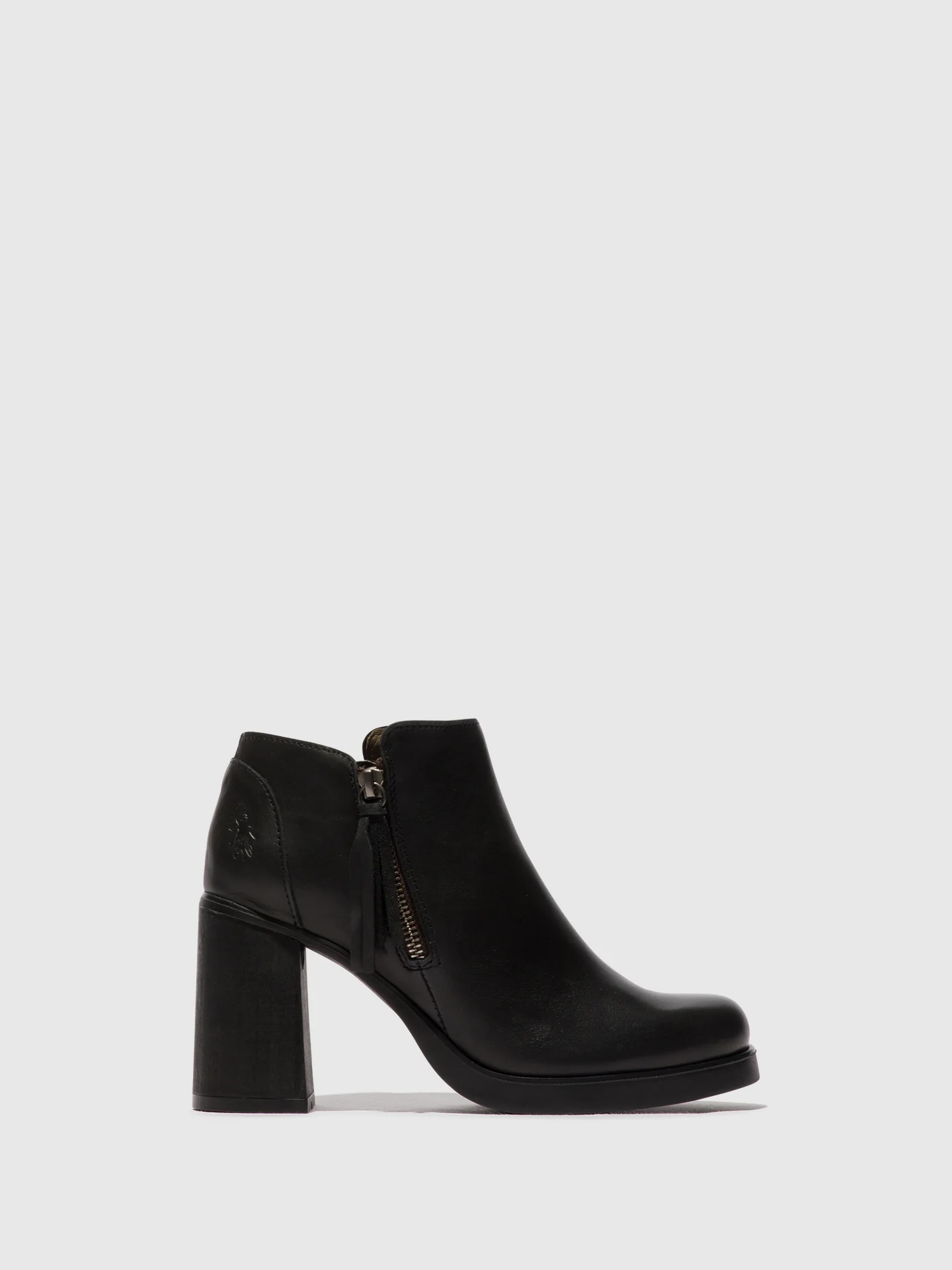 Zip Up Ankle Boots SHAR986FLY BLACK