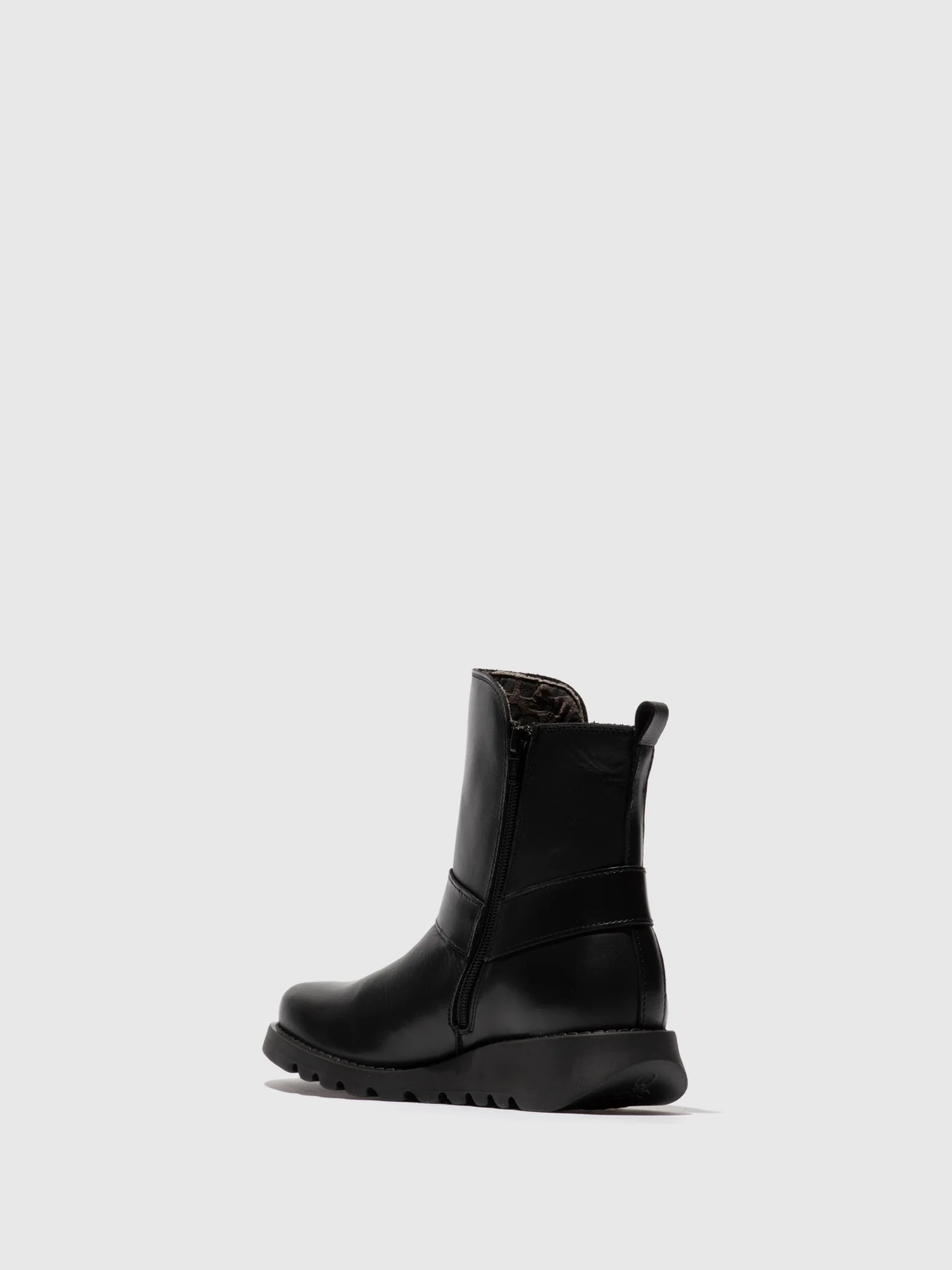 Zip Up Ankle Boots SOCH136FLY BLACK - Image 3