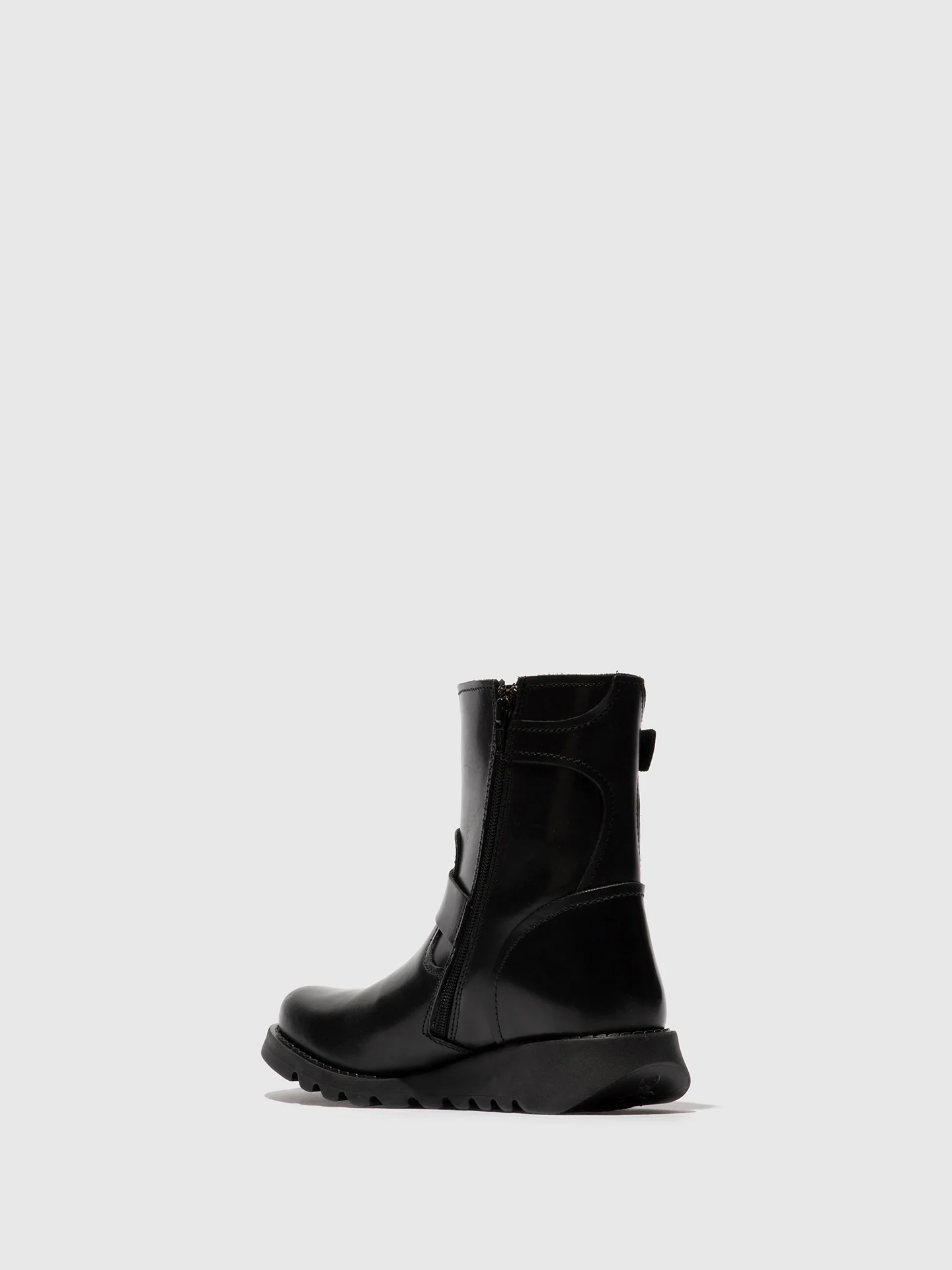 Zip Up Ankle Boots SORF321FLY BLACK - Image 3