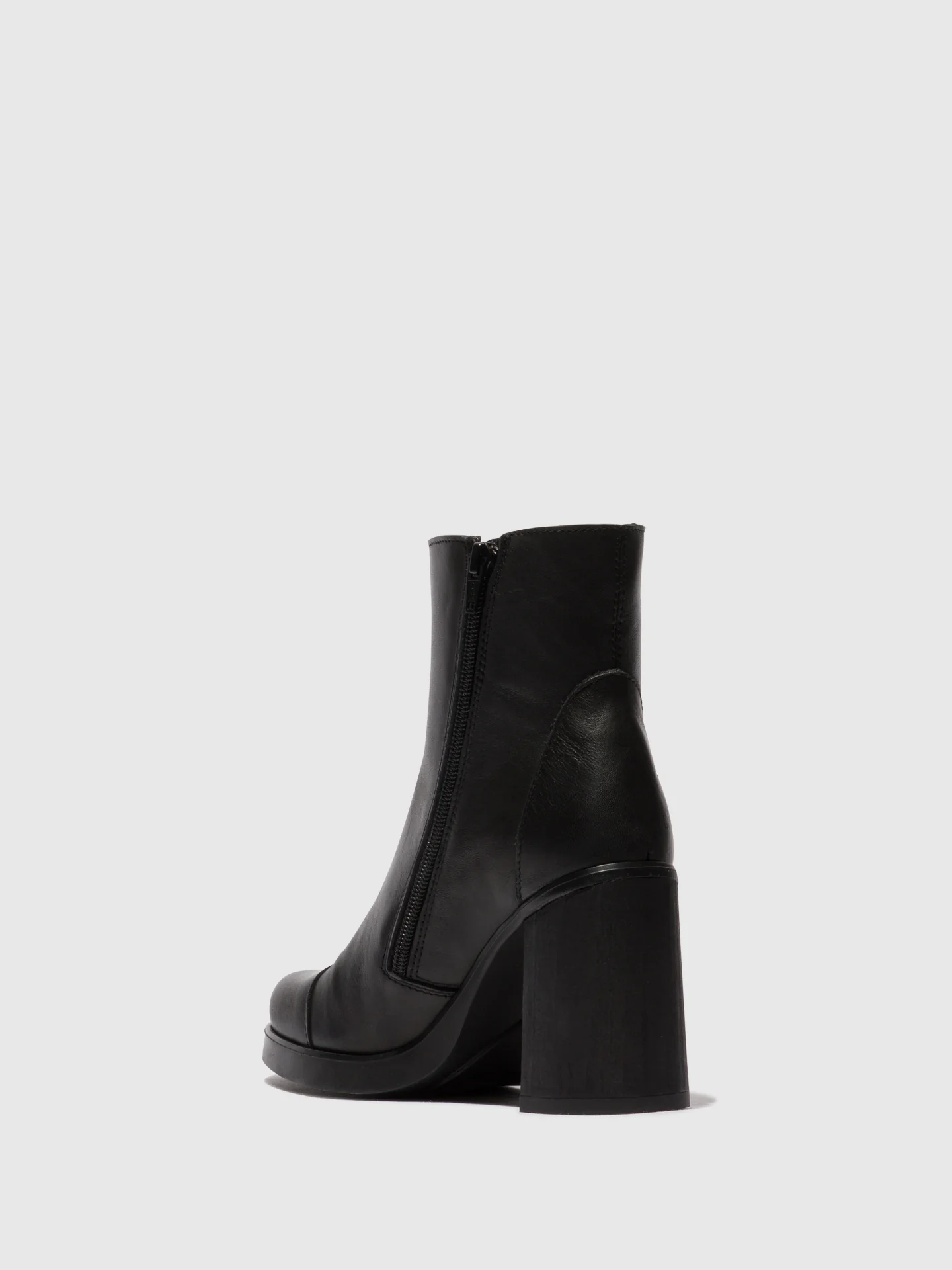 Zip Up Ankle Boots STIR985FLY BLACK - Image 3