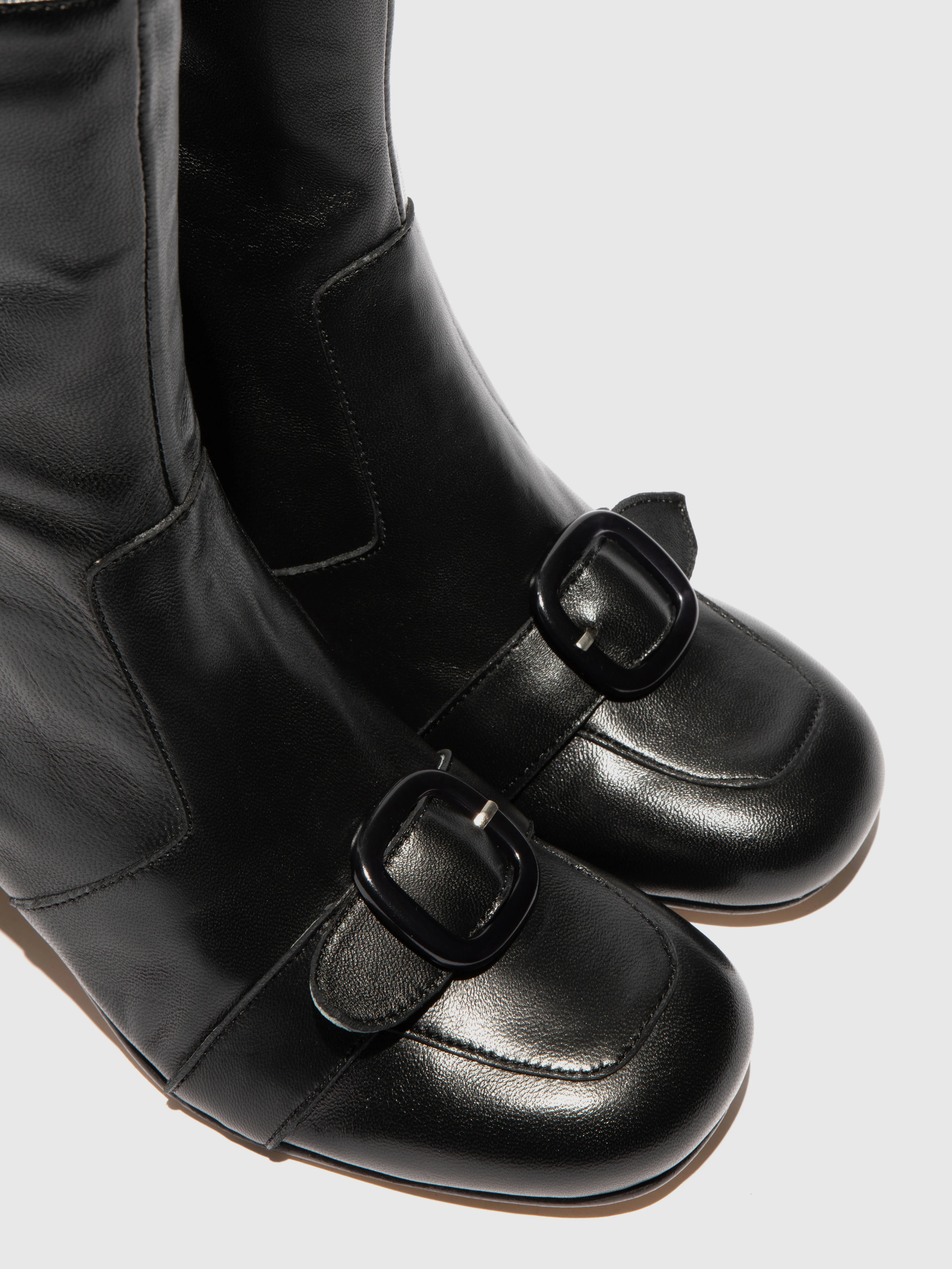 Zip Up Ankle Boots SUIR170FLY BLACK - Image 4