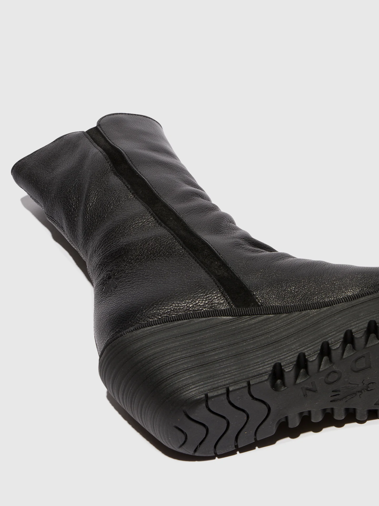 Zip Up Ankle Boots YEMY408FLY BLACK - Image 4