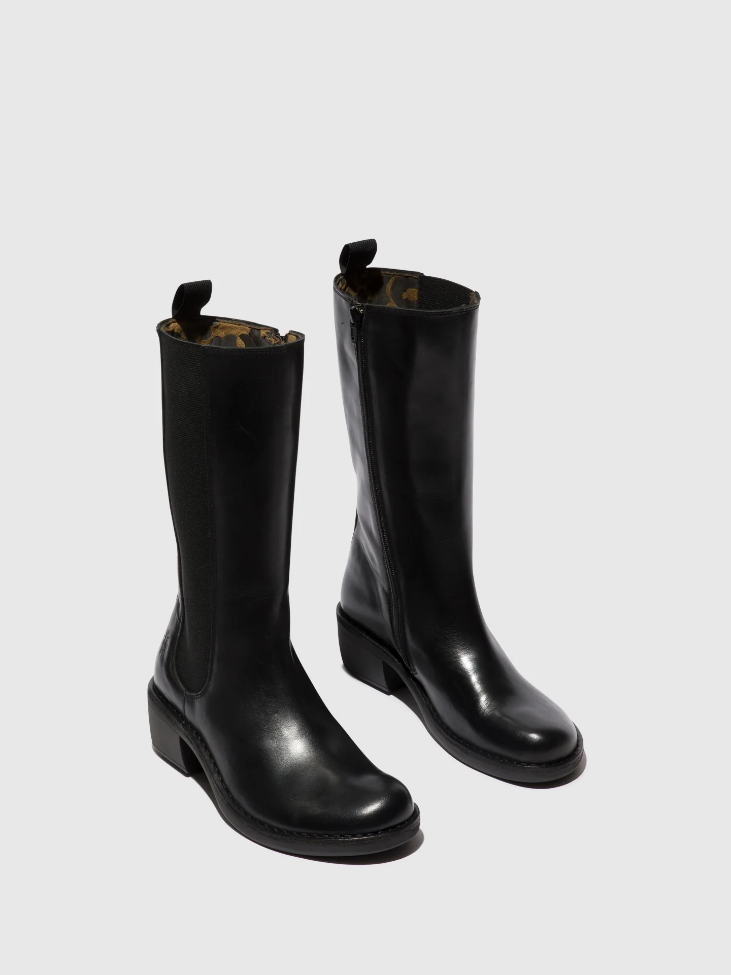 Zip Up Boots MADA081FLY BLACK - Image 2