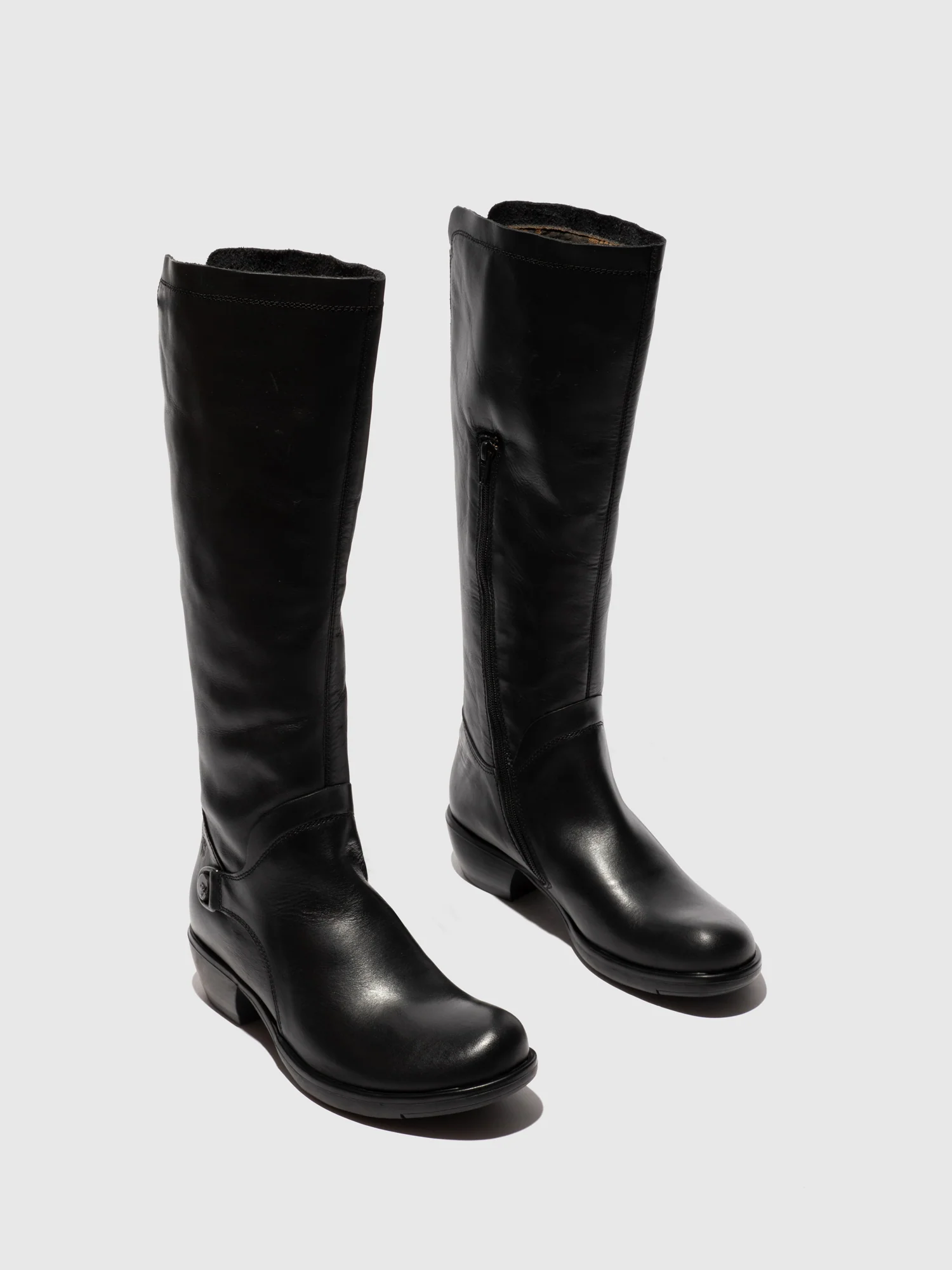 Zip Up Boots MISTRY BLACK - Image 2