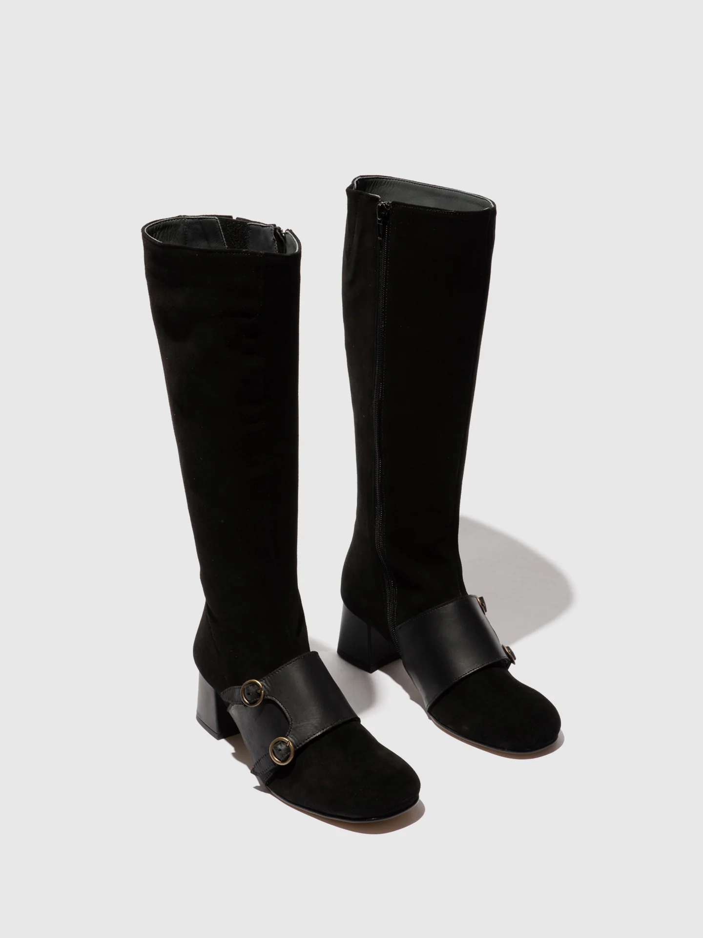Zip Up Boots SOFY168FLY BLACK - Image 2