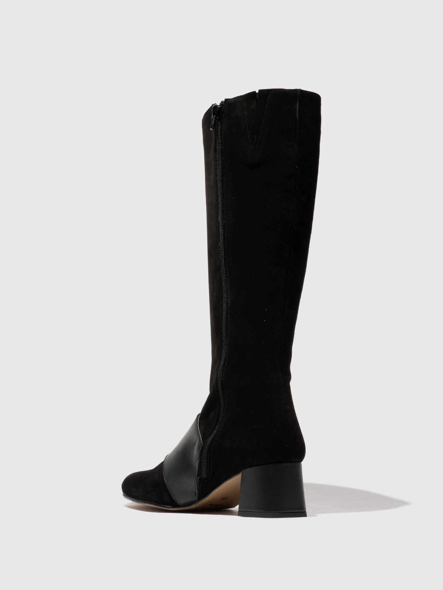 Zip Up Boots SOFY168FLY BLACK - Image 3