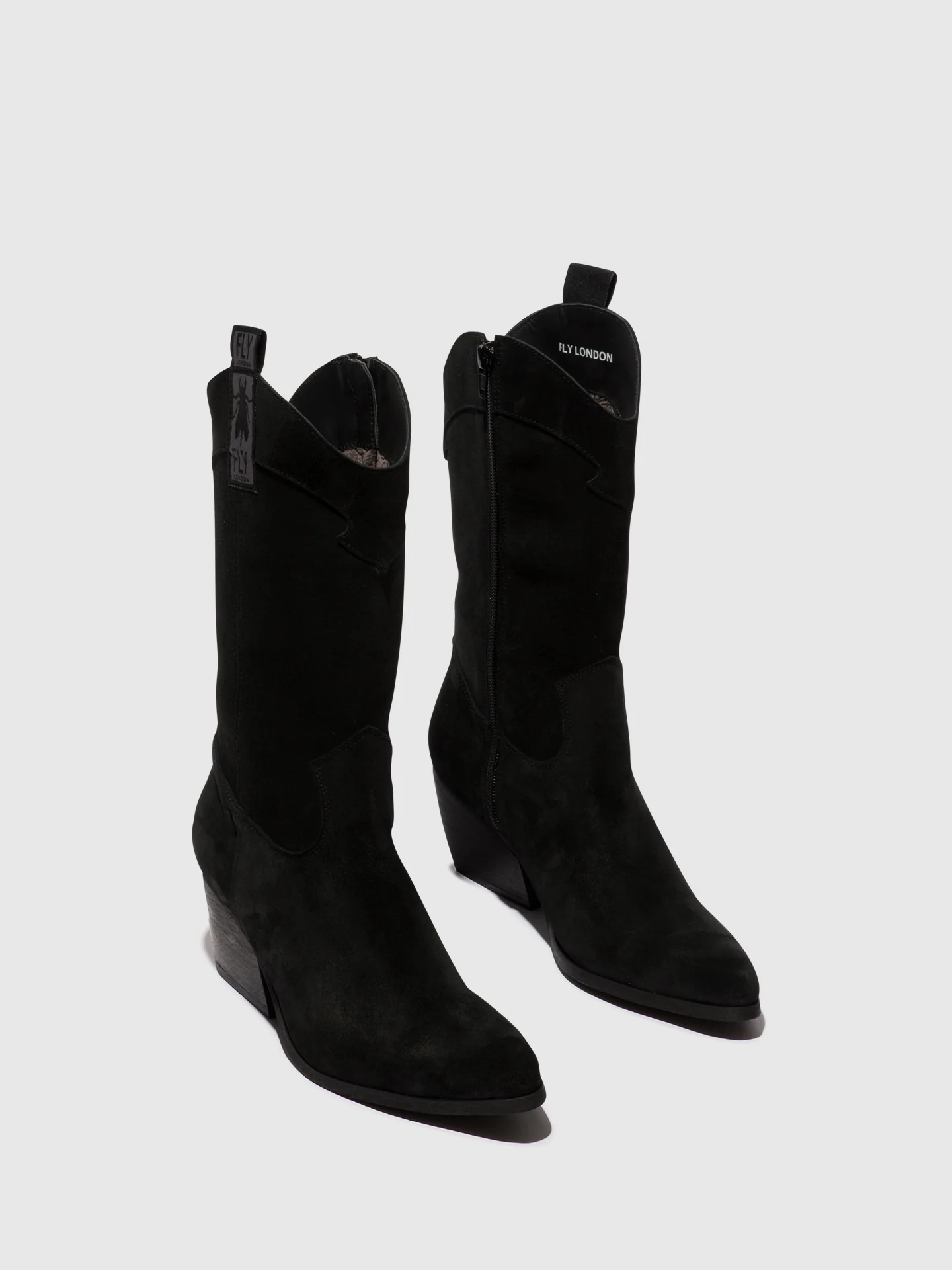 Zip Up Boots TEKE906FLY BLACK - Image 2
