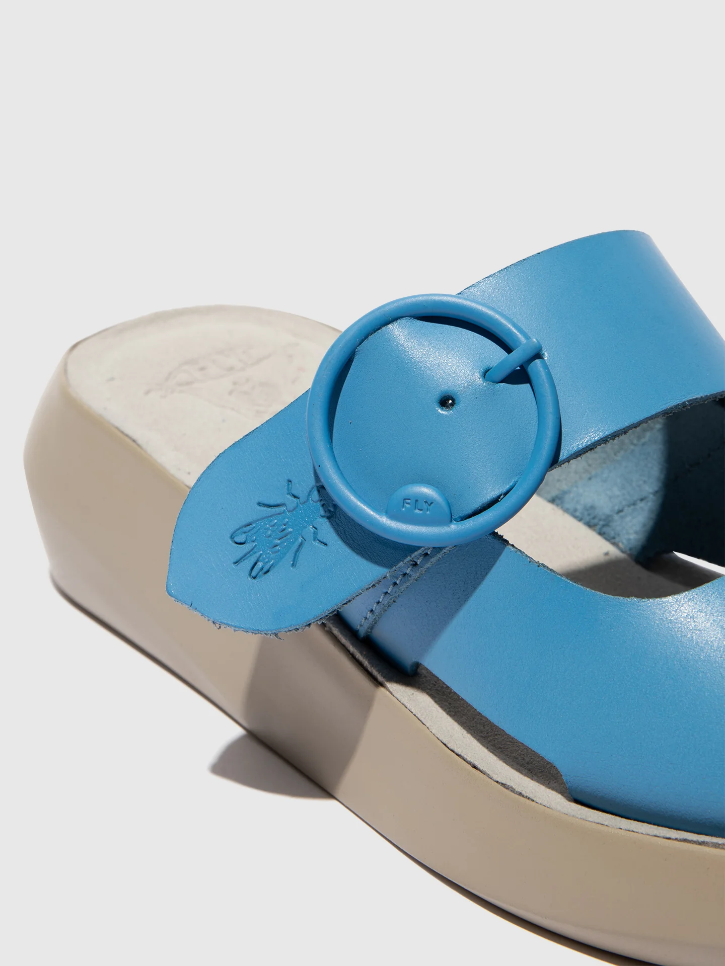 Buckle Mules BAFI029FLY BLUE - Image 4