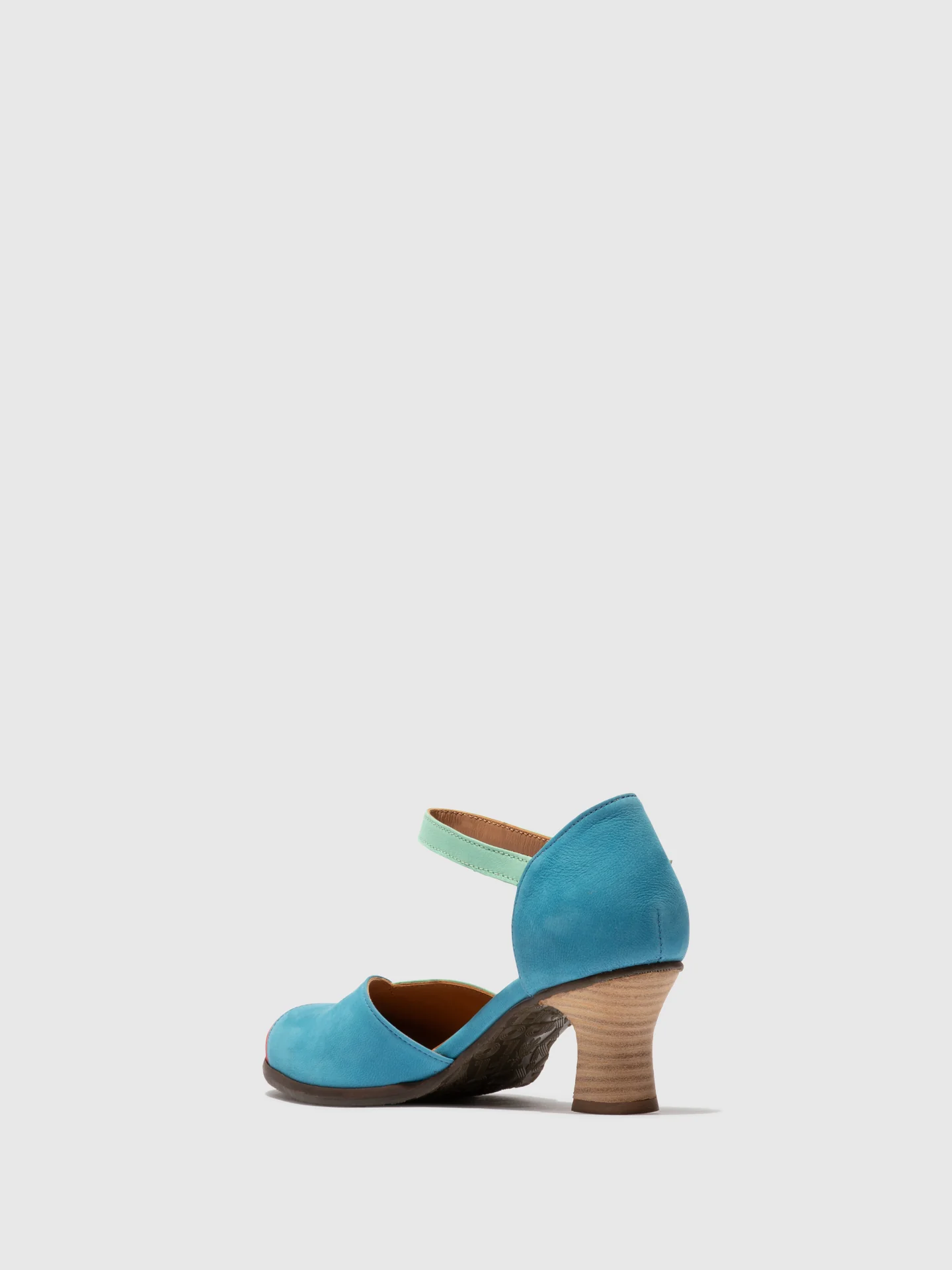 Heel Shoes BESH087FLY BLUE/SCARLET/GREEN - Image 3