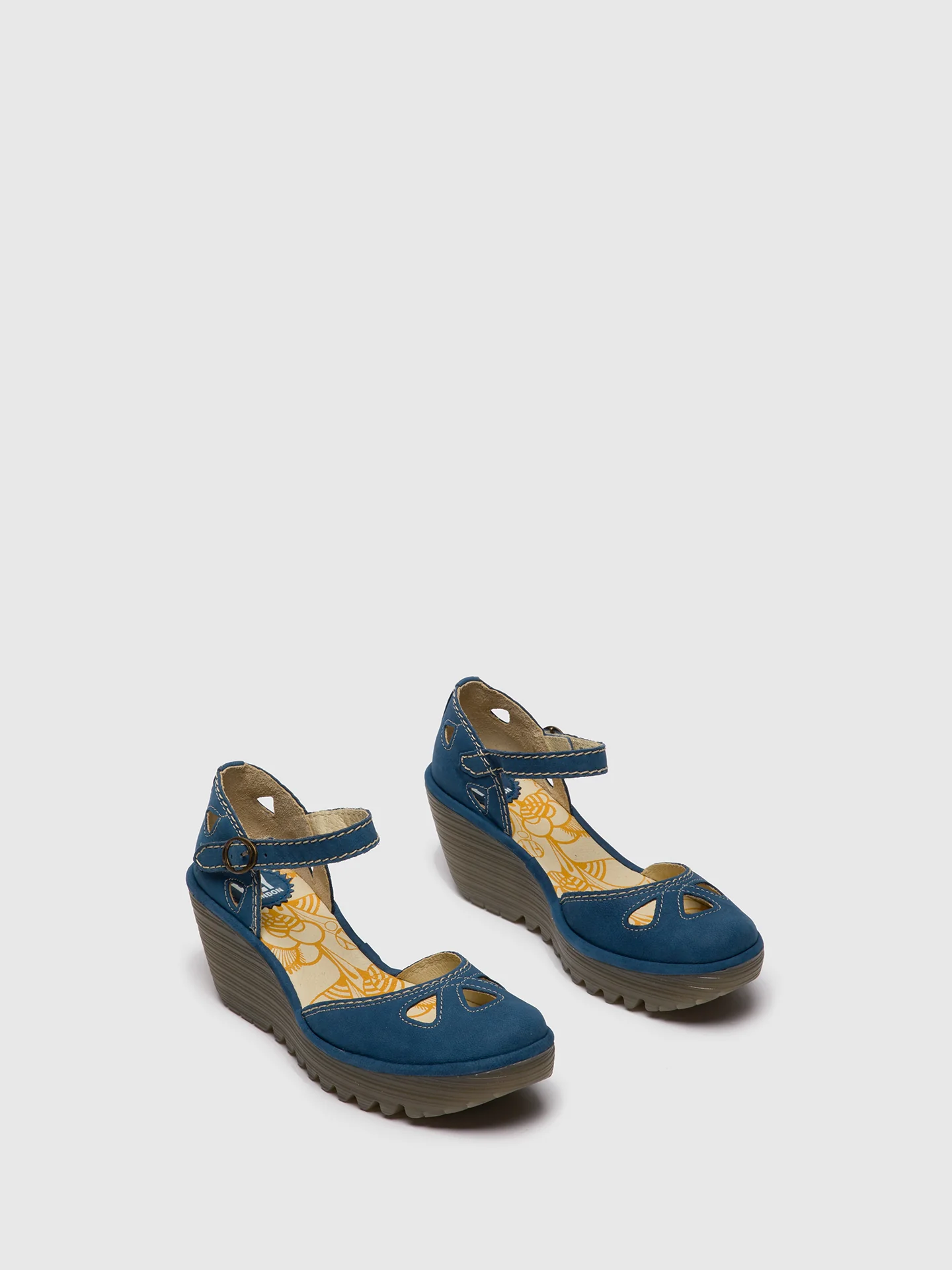 Wedge Sandals YUNA BLUE - Image 2