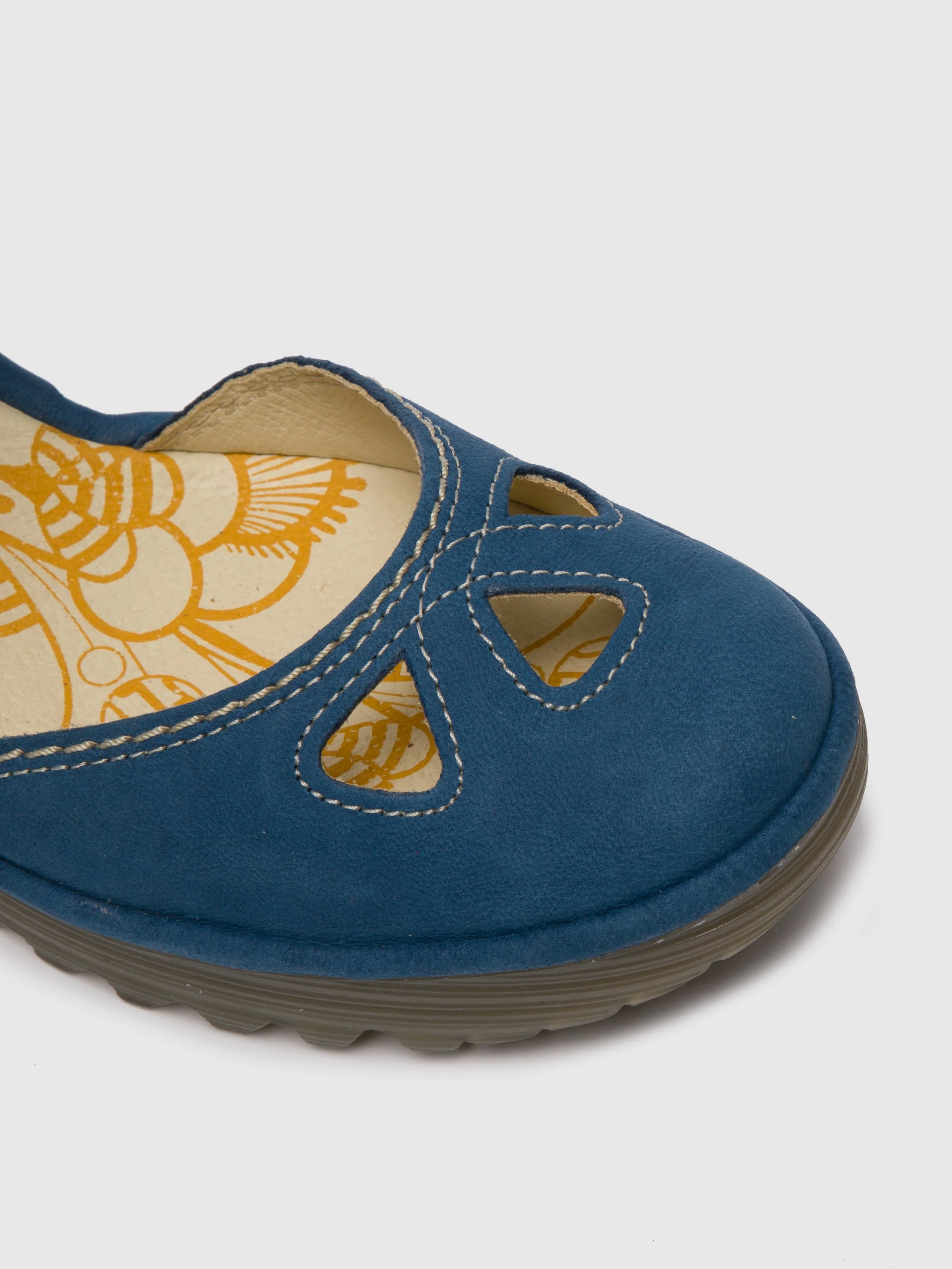 Wedge Sandals YUNA BLUE - Image 4