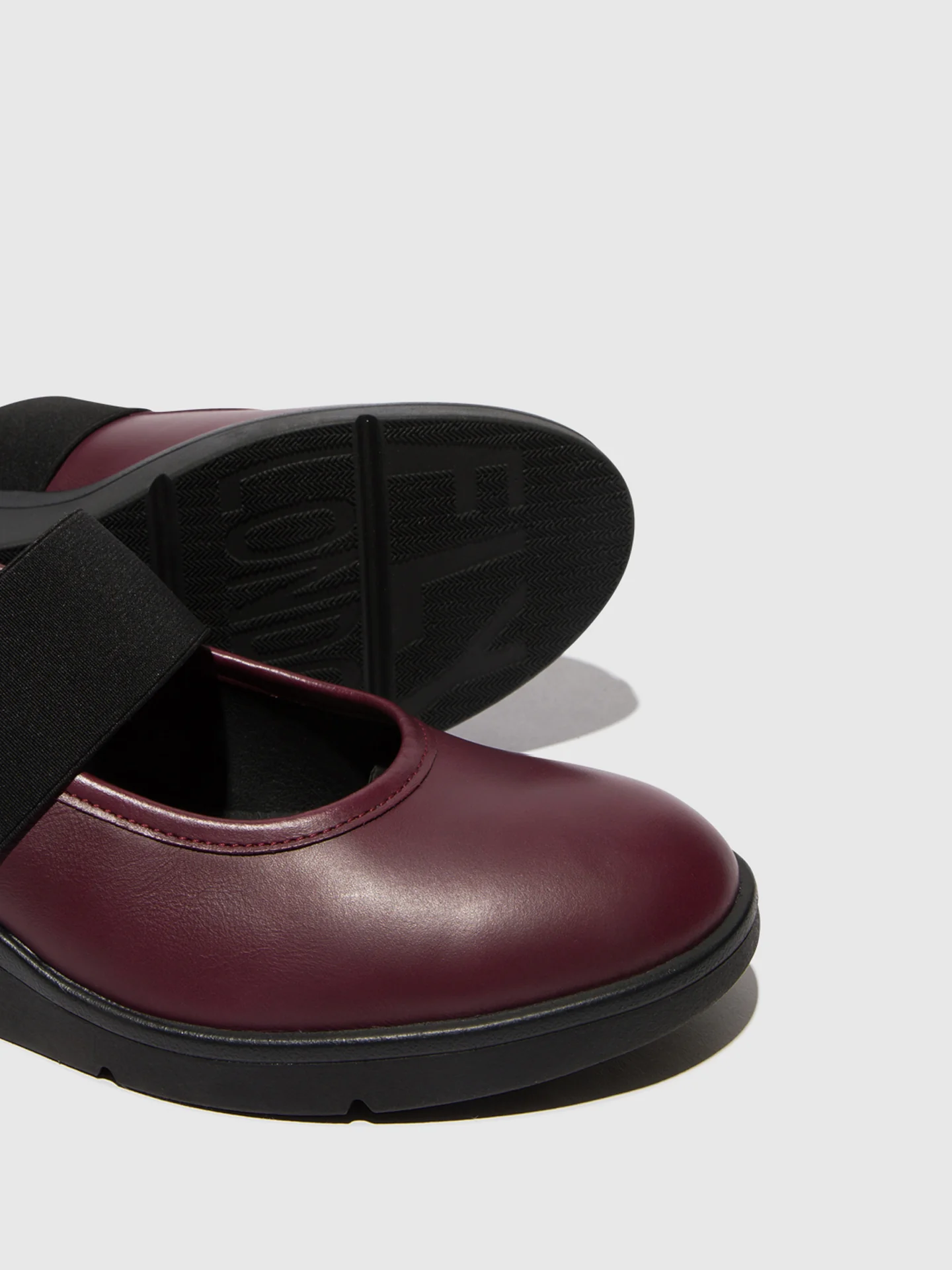 Elasticated Shoes NARA547FLY BORDEAUX - Image 4