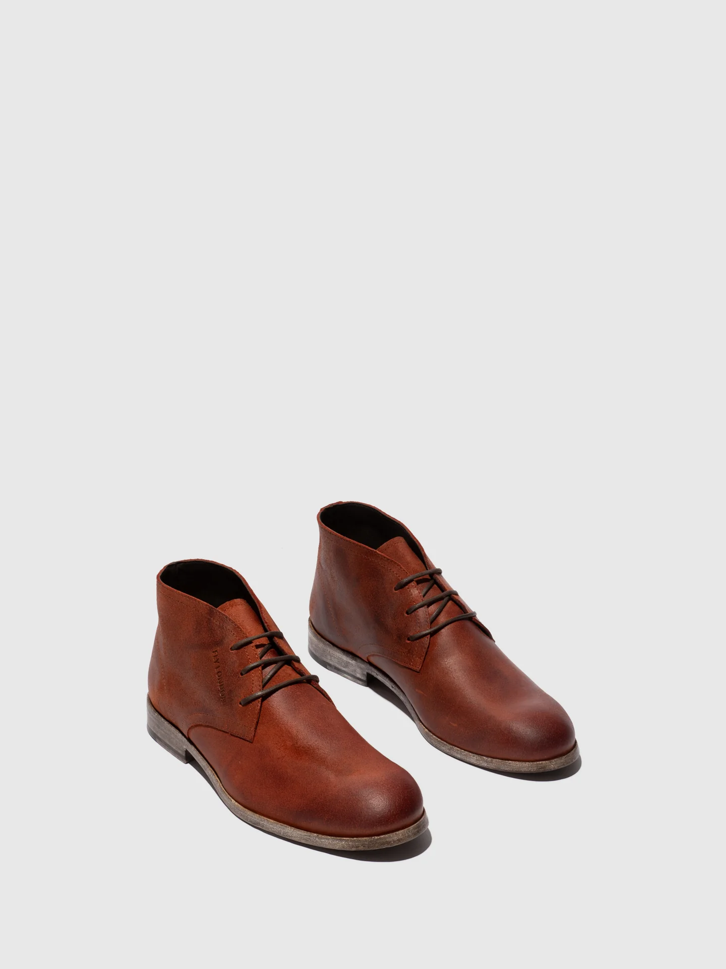 Lace-up Ankle Boots CAJY074FLY BRANDY - Image 2