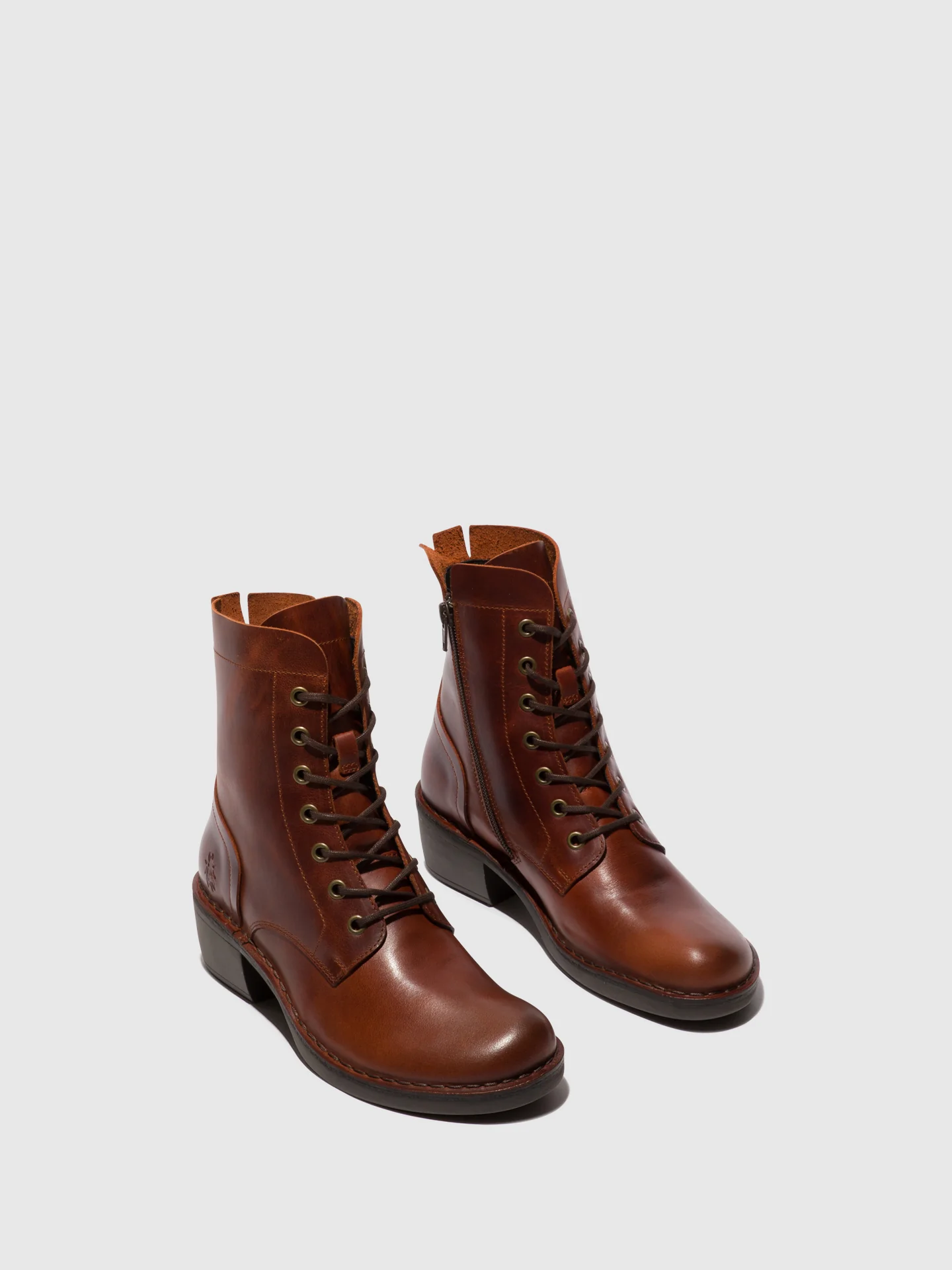 Lace-up Ankle Boots MILU044FLY BRICK - Image 2