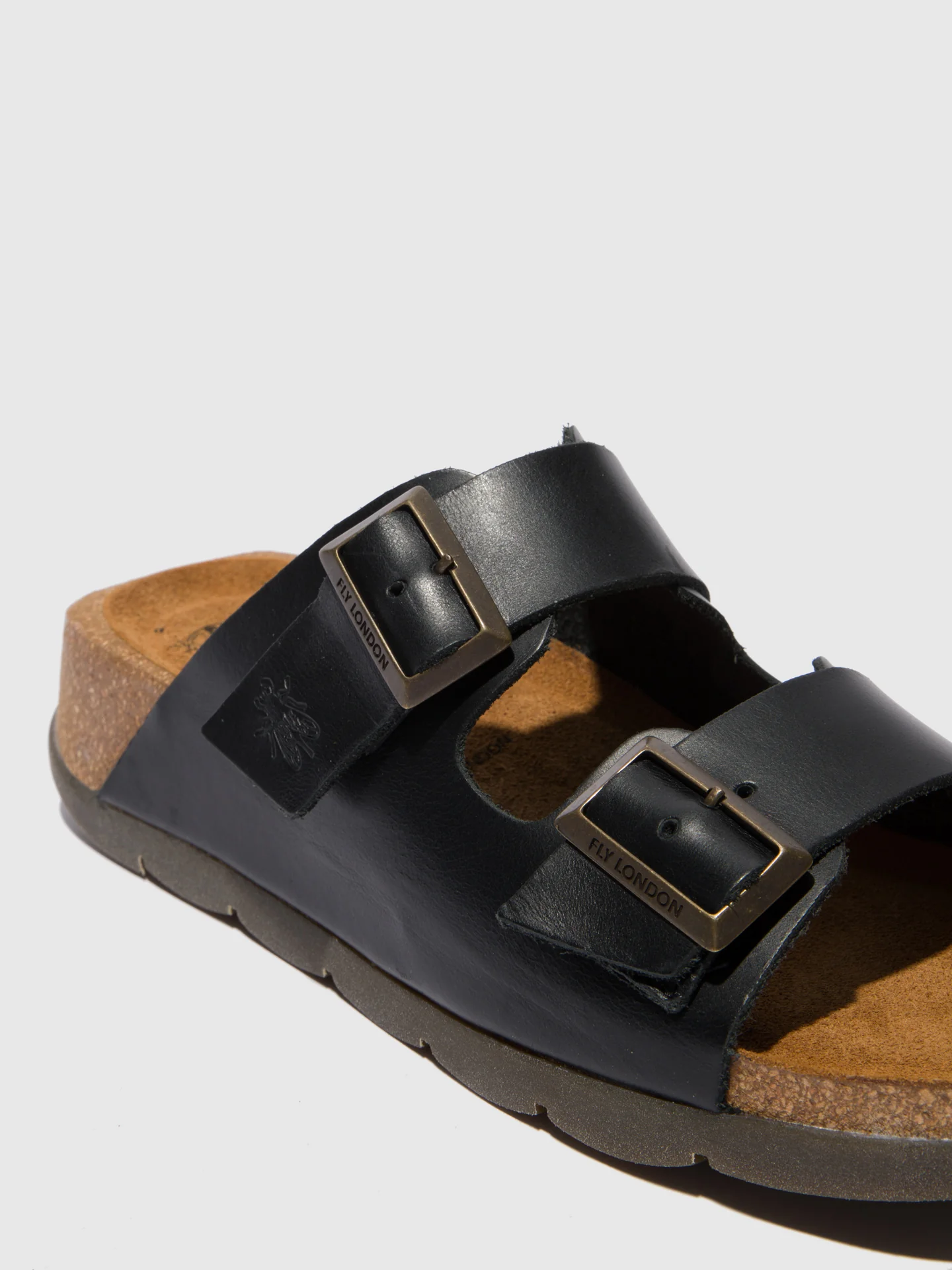 Open Toe Mules CAJA721FLY BRIDLE BLACK - Image 4