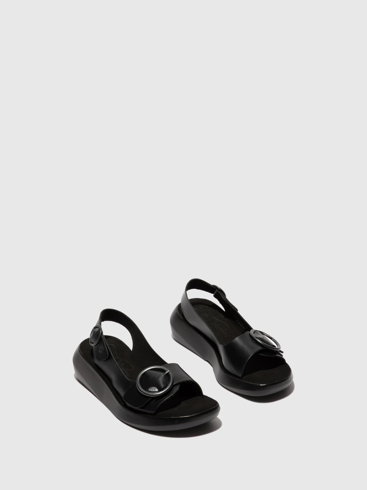 Sling-Back Sandals BERK754FLY BRIDLE BLACK - Image 2