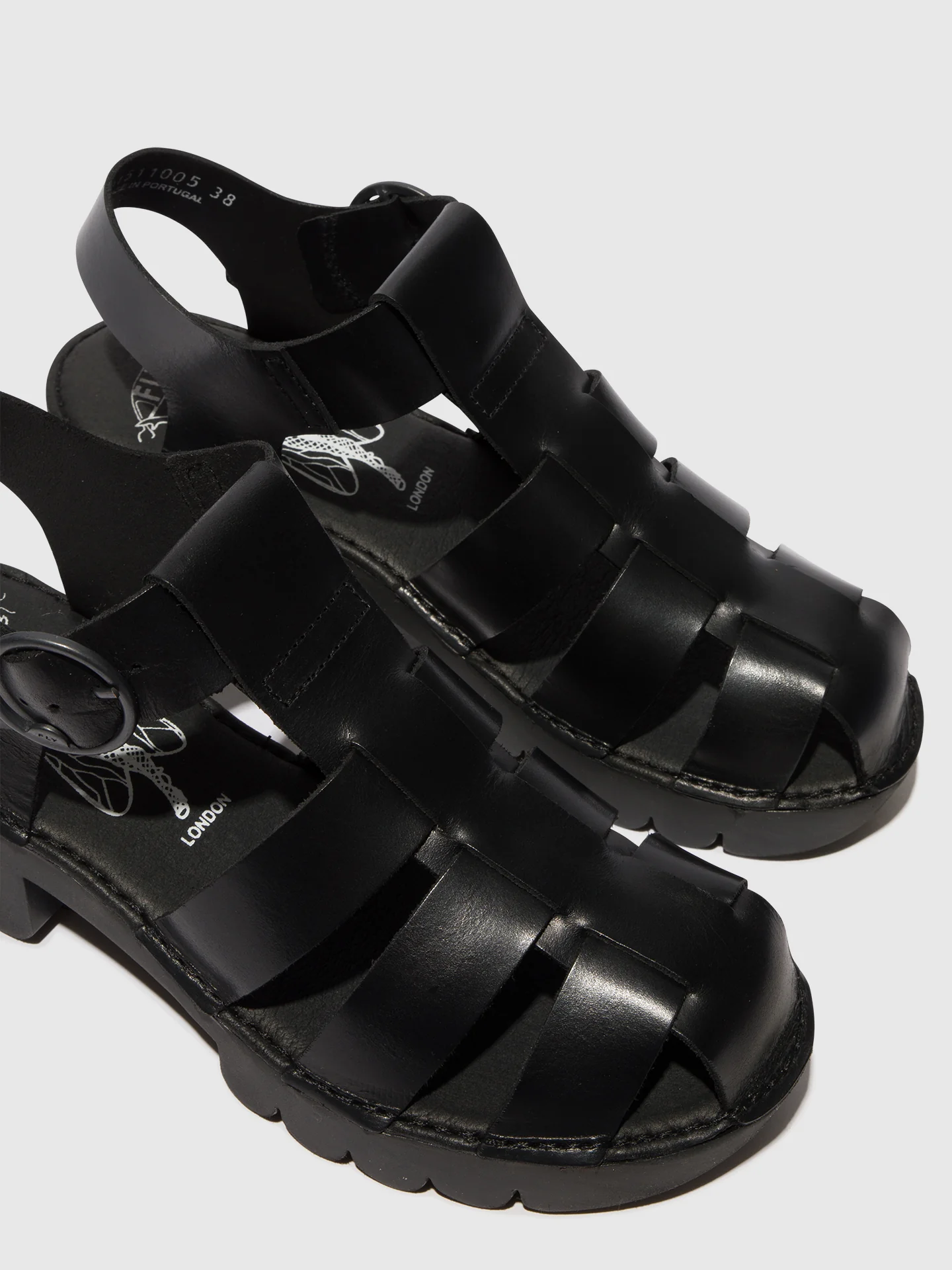 T-Strap Sandals EMME511FLY BRIDLE BLACK - Image 4