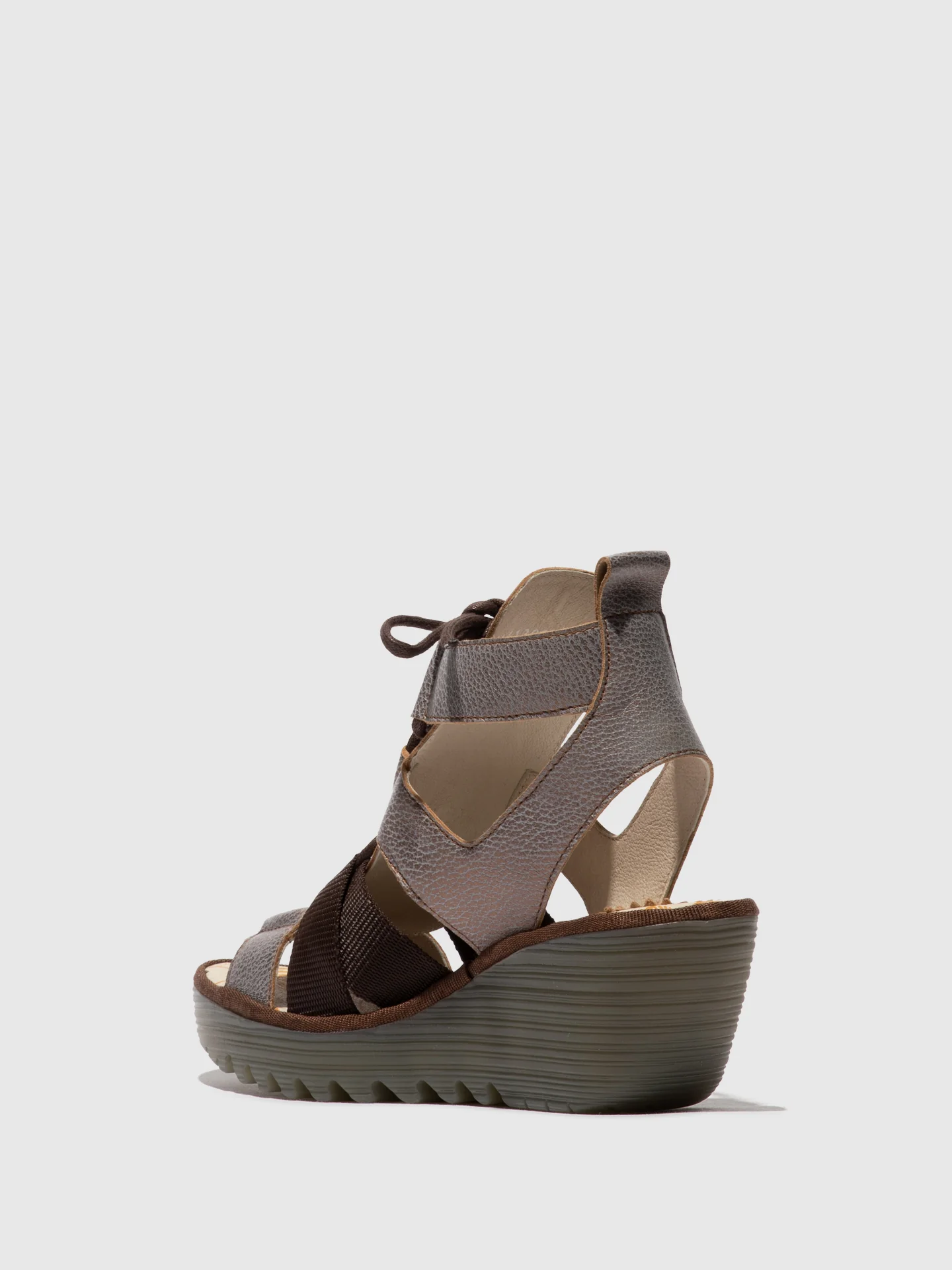 Lace-up Sandals YACA413FLY BRONZE - Image 3