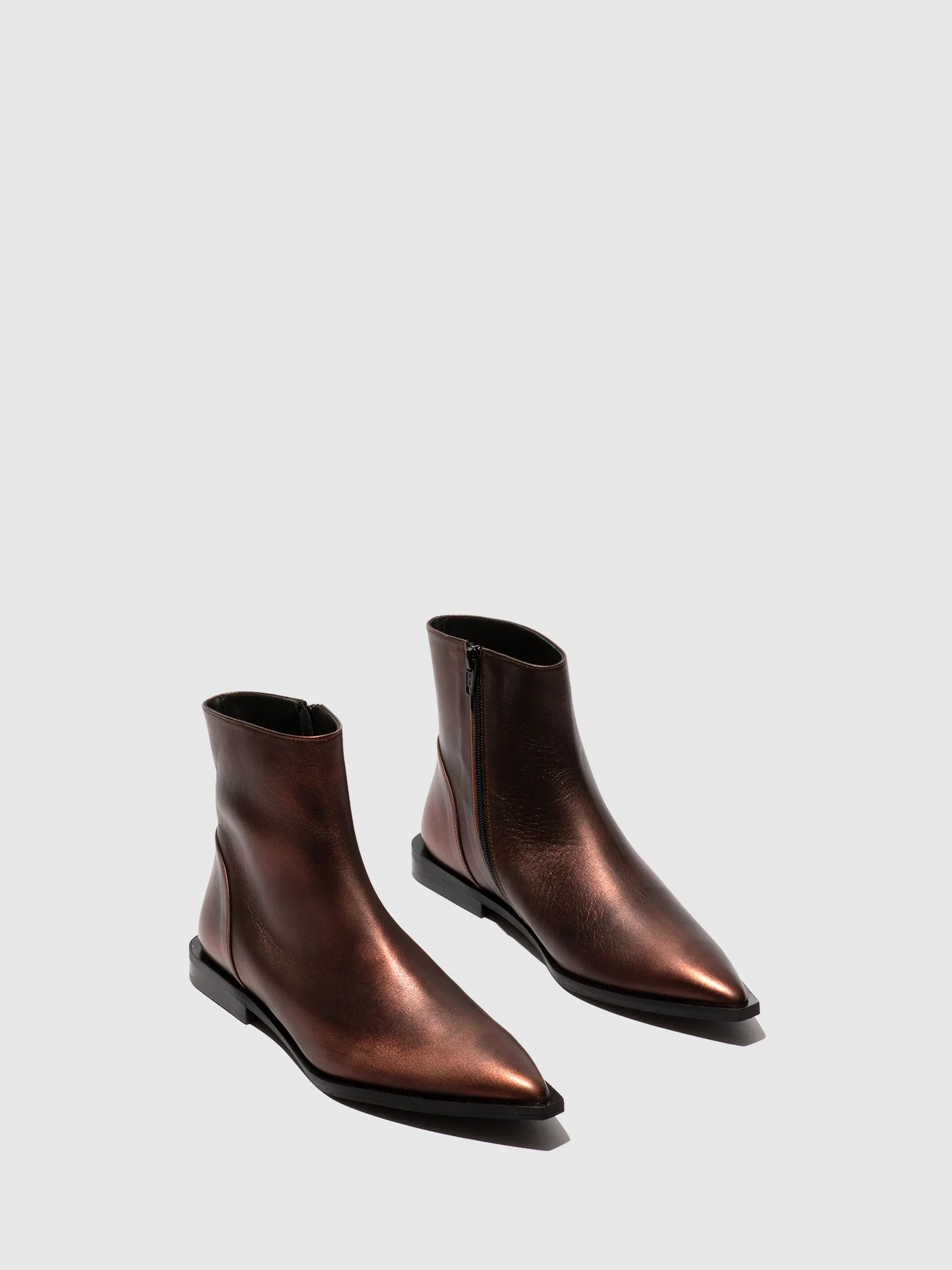 Pointed Toe Ankle Boots RUUL348FLY BRONZE - Image 2