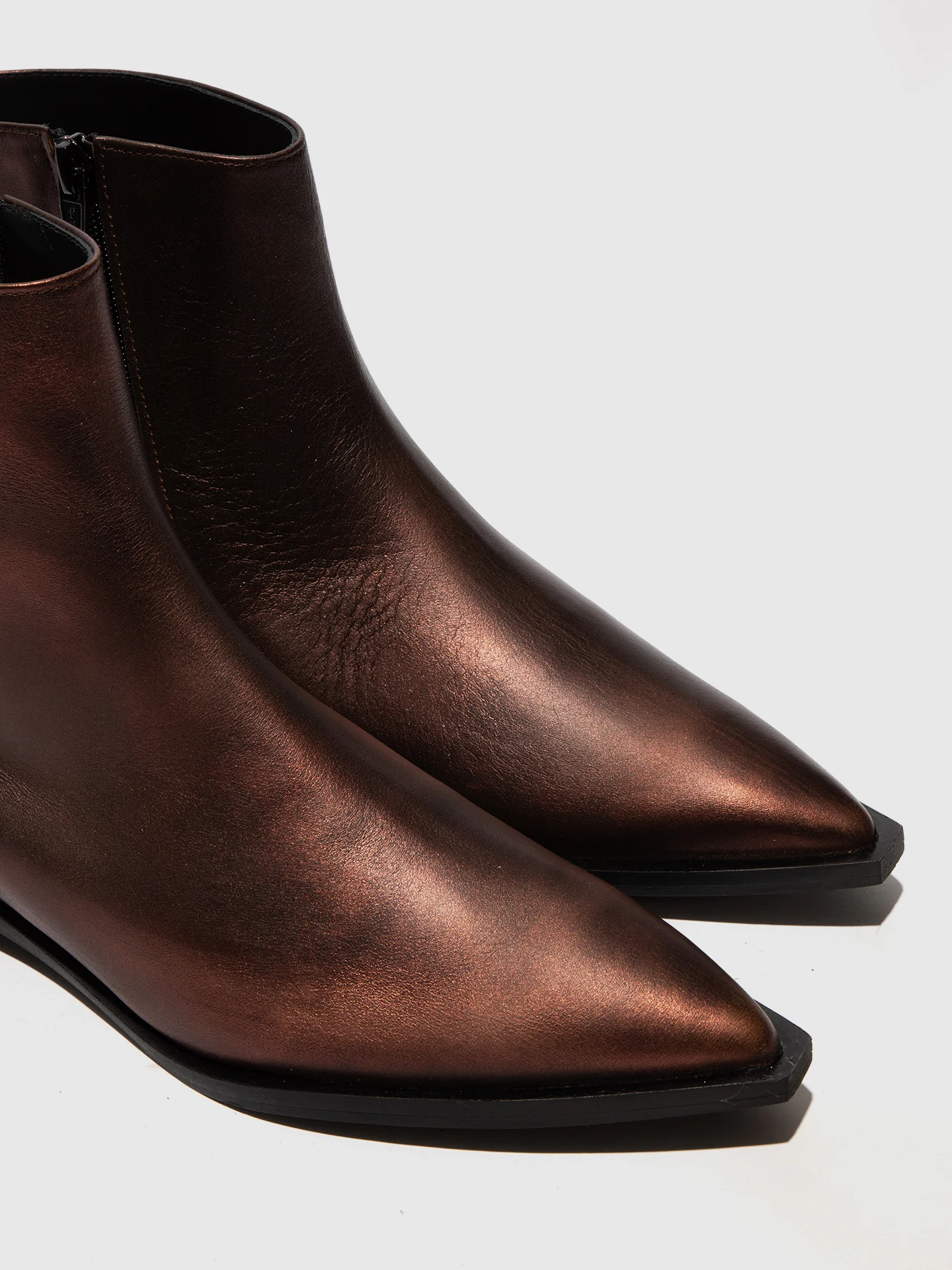 Pointed Toe Ankle Boots RUUL348FLY BRONZE - Image 4
