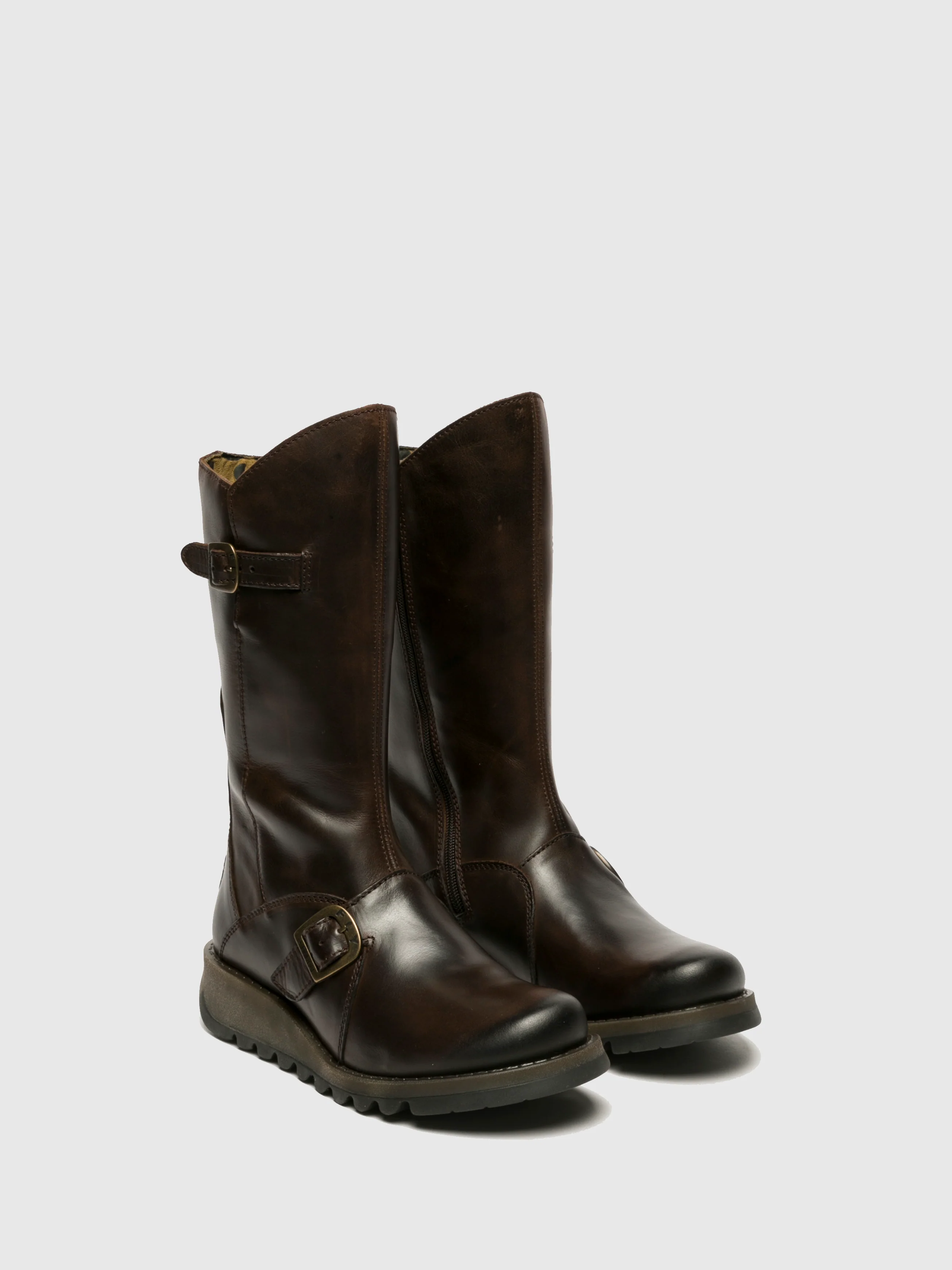 Buckle Boots MES 2 DK BROWN - Image 2