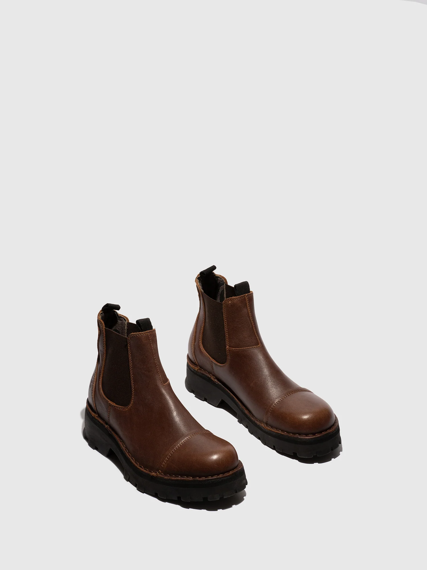 Chelsea Ankle Boots KLIN135FLY BROWN - Image 2